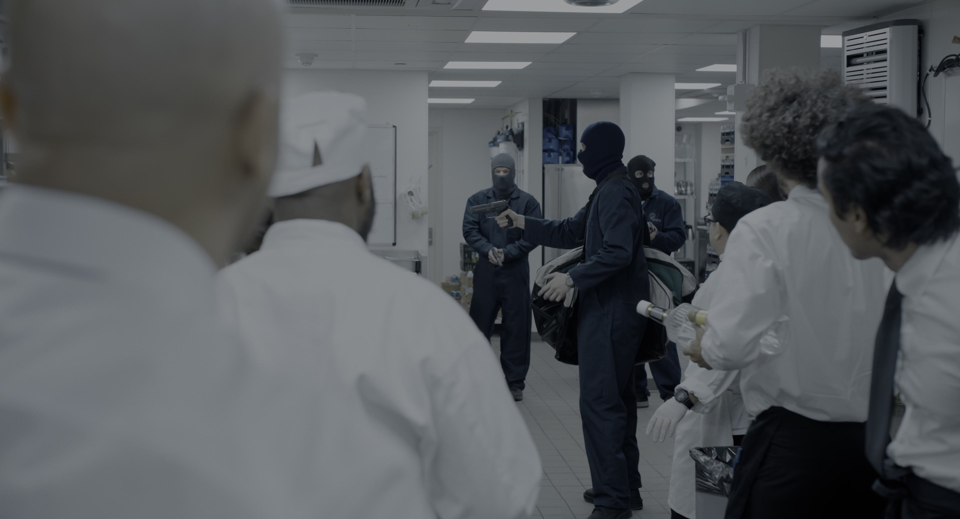 The Instigators (2024), wide, 1.85:1 — film still