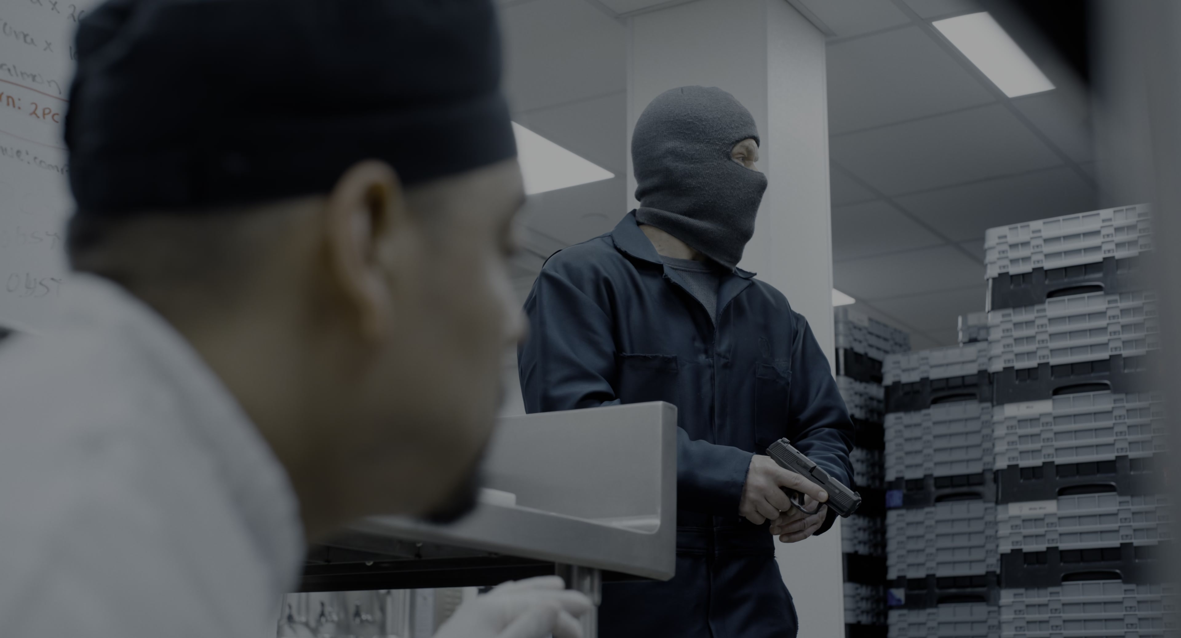 The Instigators (2024), wide, 1.85:1 — film still