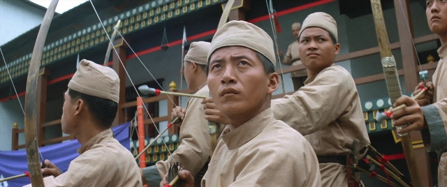 Wide shot frame from Zhong hua zhan shi — standing, person, human face