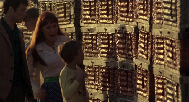Wide shot frame from Medium Cool — standing, person, human face