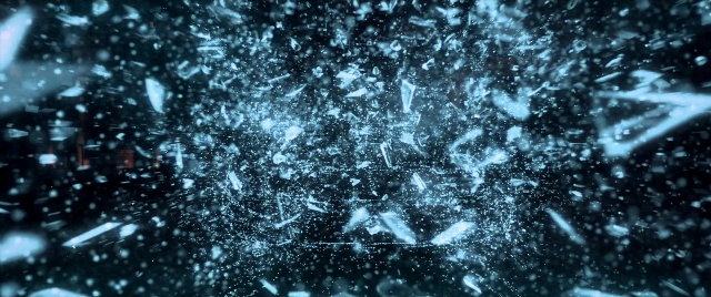 Wide shot frame from Need for Speed — mirror, glass, fountain