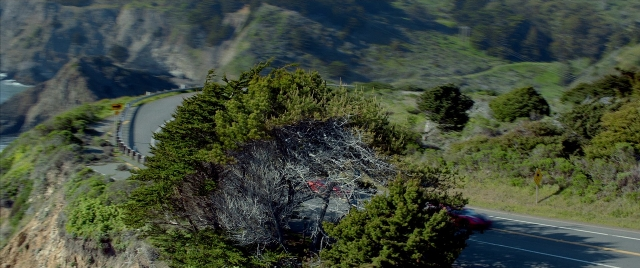 Frame from Need for Speed — street, face, sea
