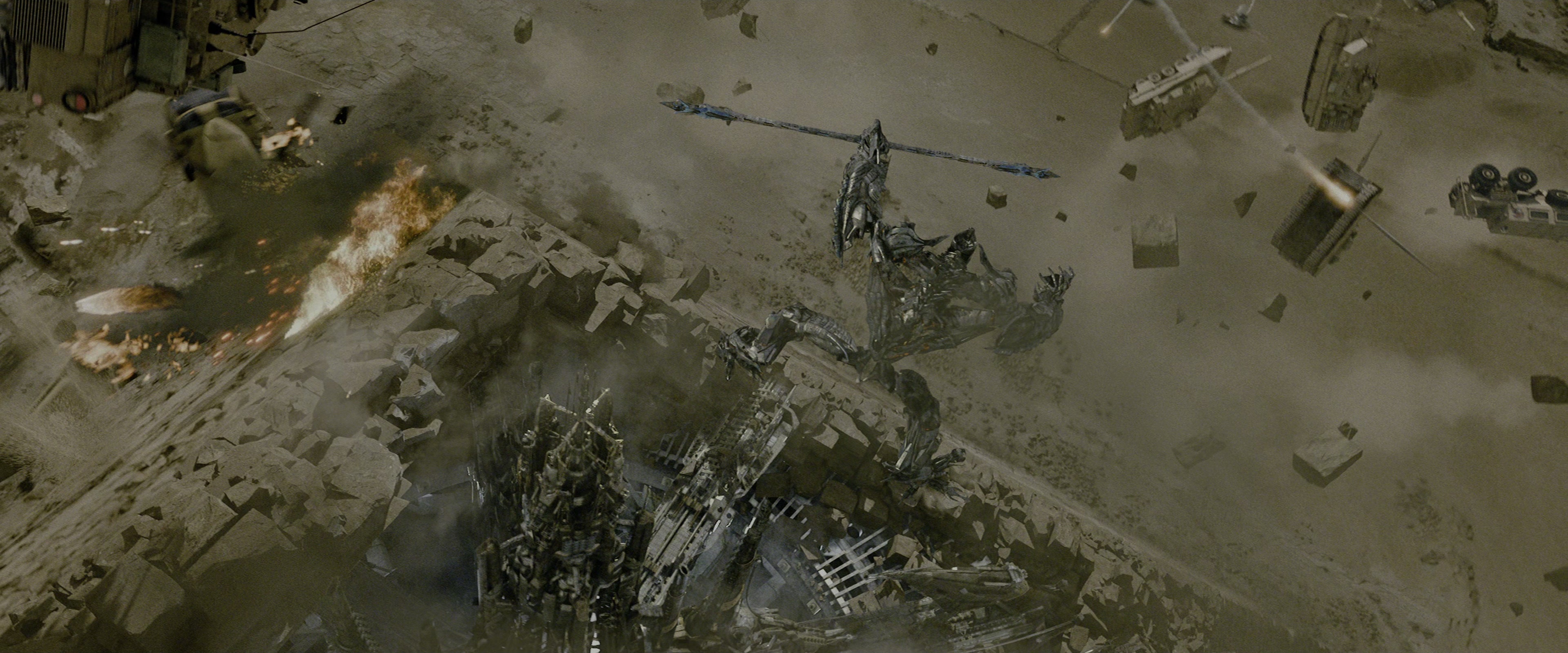Transformers: Revenge of the Fallen (2009), wide, 2.40:1 — film still