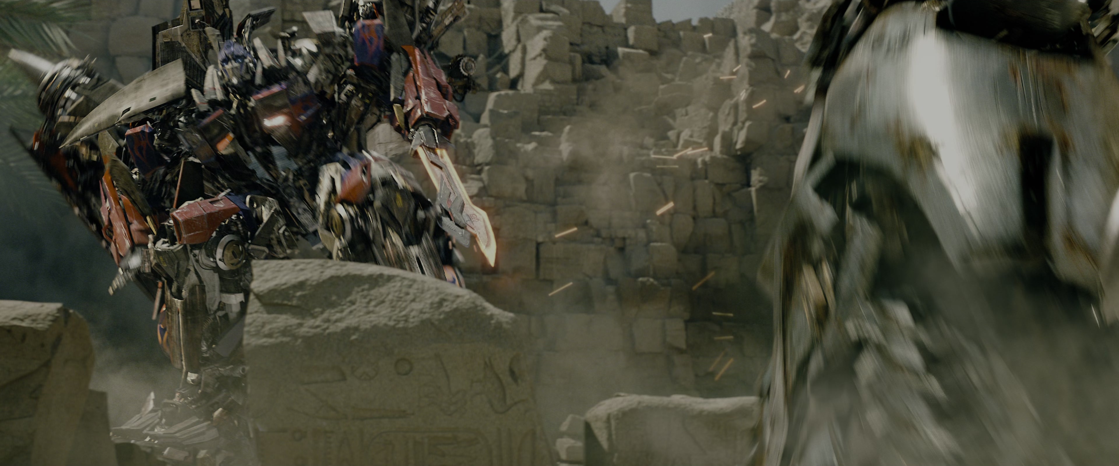 Transformers: Revenge of the Fallen (2009), wide, 2.40:1 — film still