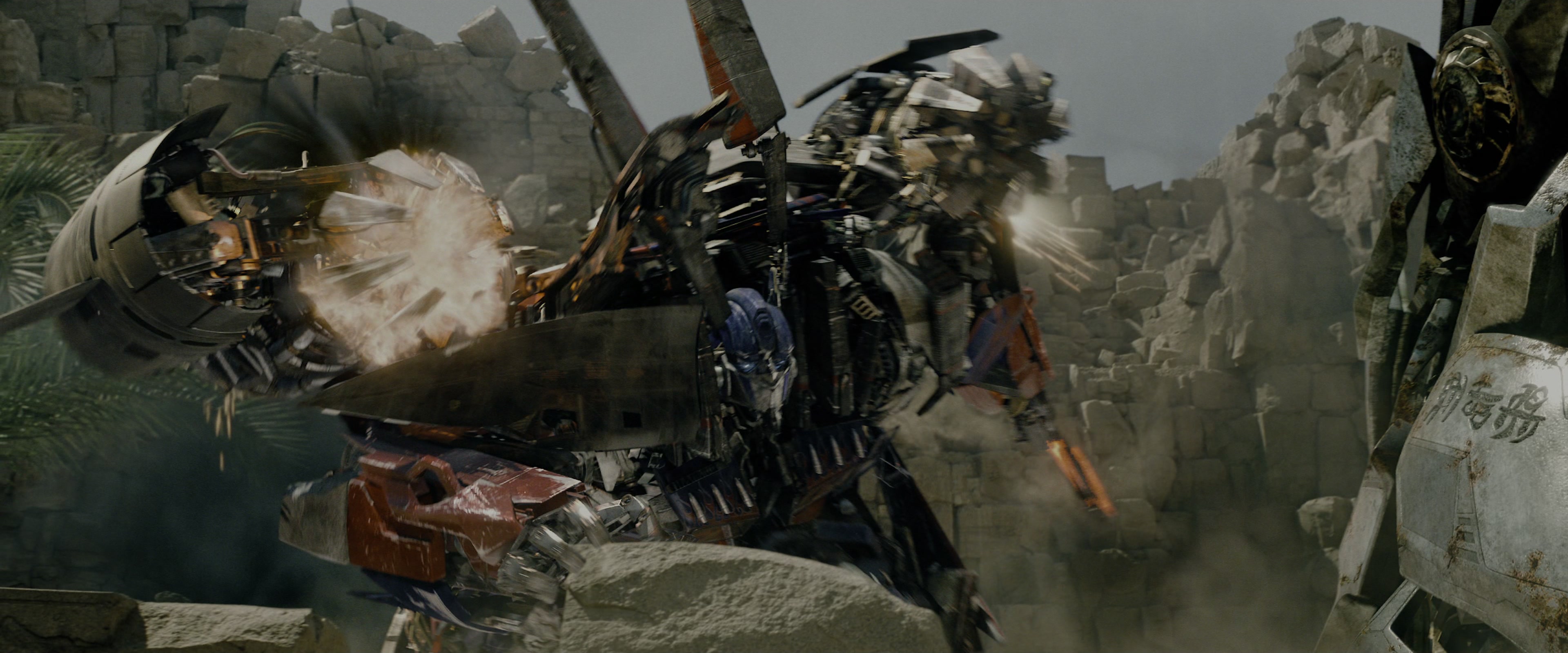 Transformers: Revenge of the Fallen (2009), wide, 2.40:1 — film still