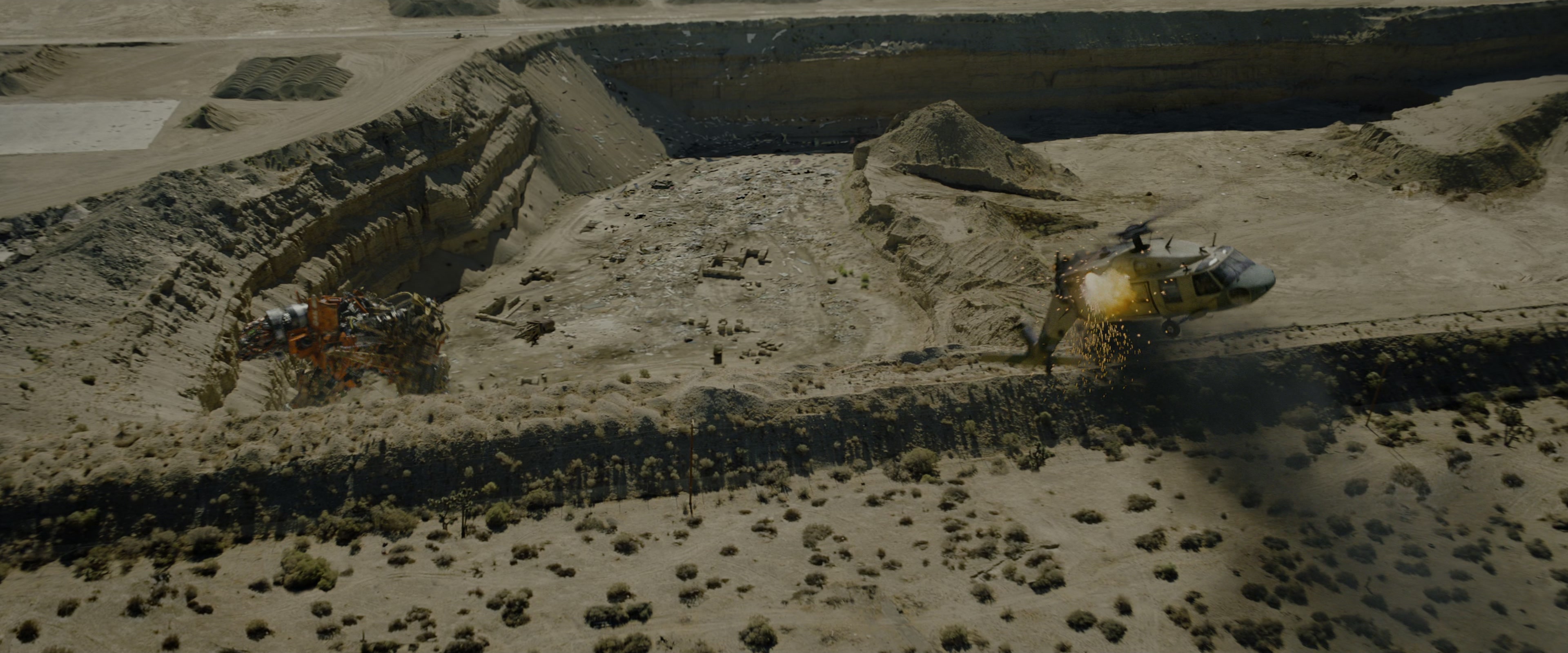 Transformers: Revenge of the Fallen (2009), wide, 2.40:1 — film still