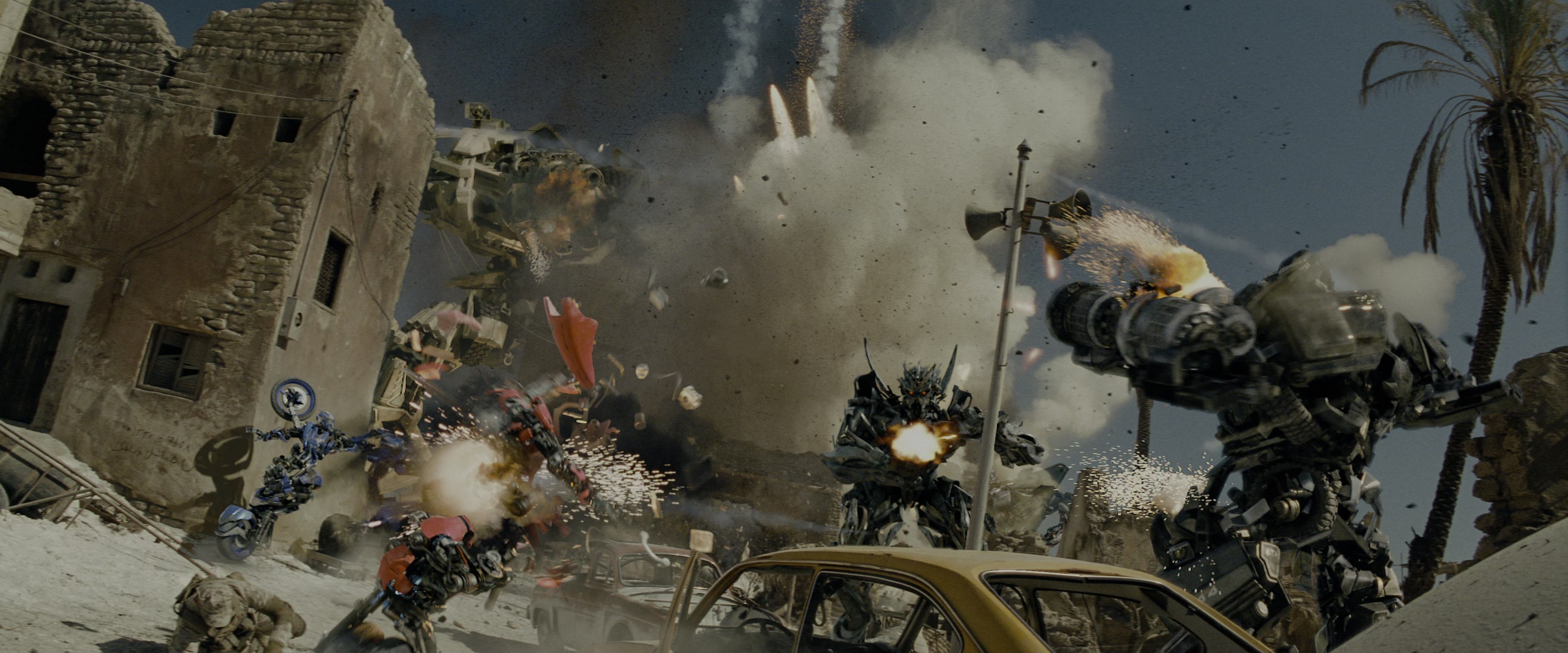 Transformers: Revenge of the Fallen (2009), wide, 2.40:1 — film still