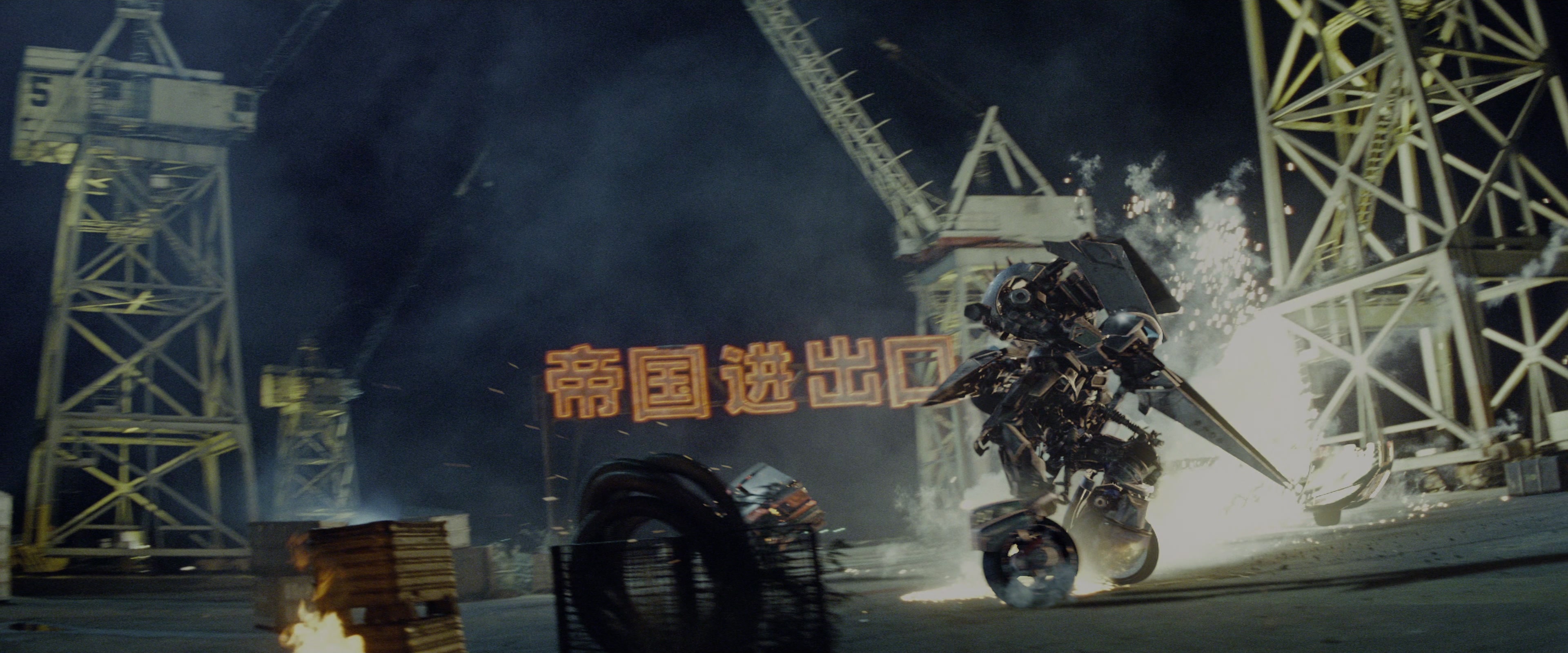 Transformers: Revenge of the Fallen (2009), wide, 2.40:1 — film still