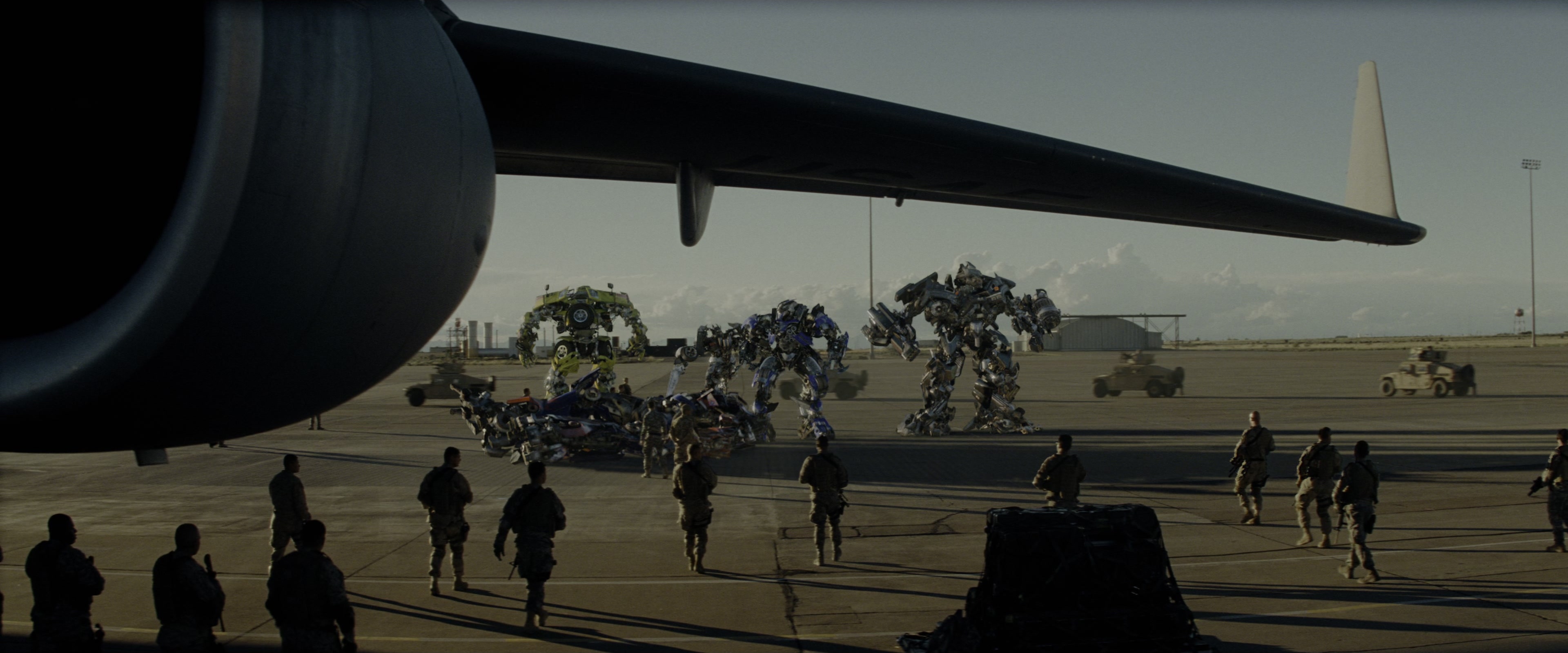 Transformers: Revenge of the Fallen (2009), wide, 2.40:1 — film still