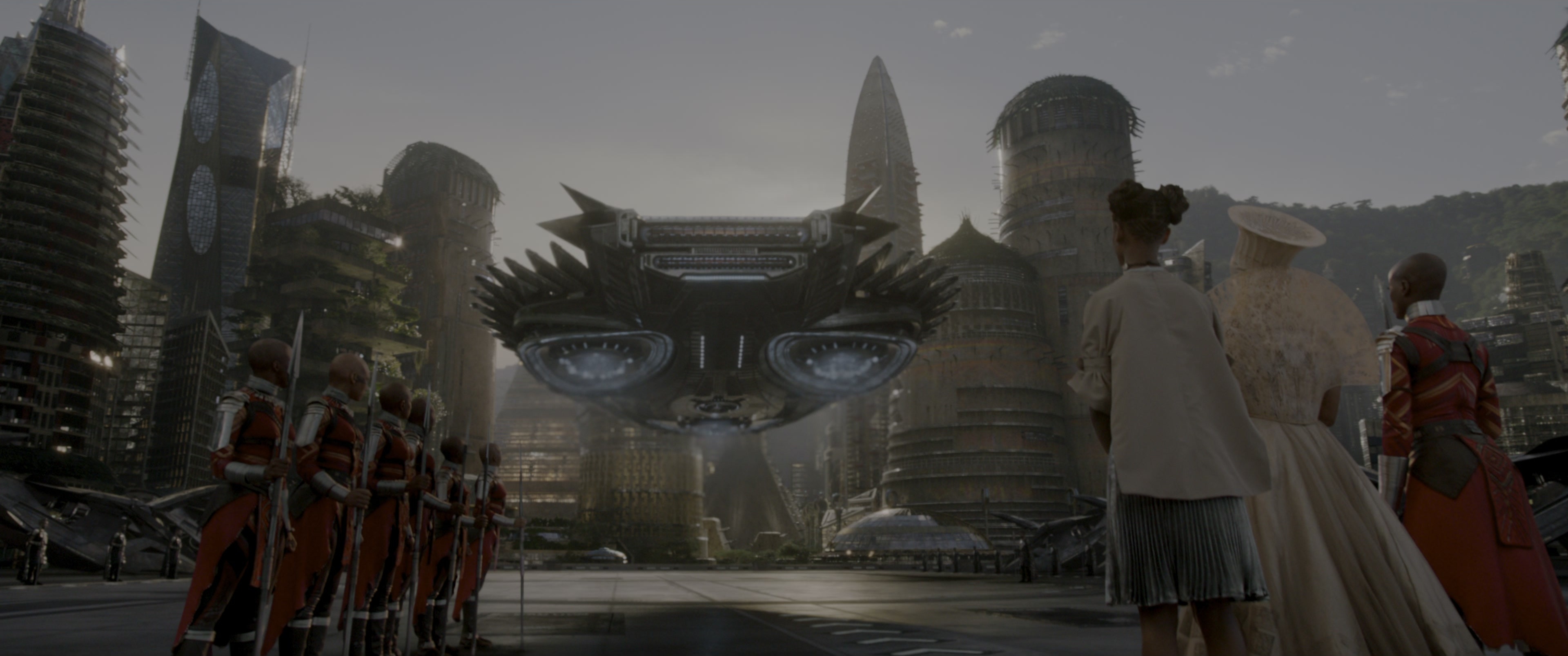 Black Panther (2018), wide, 2.39:1 — film still