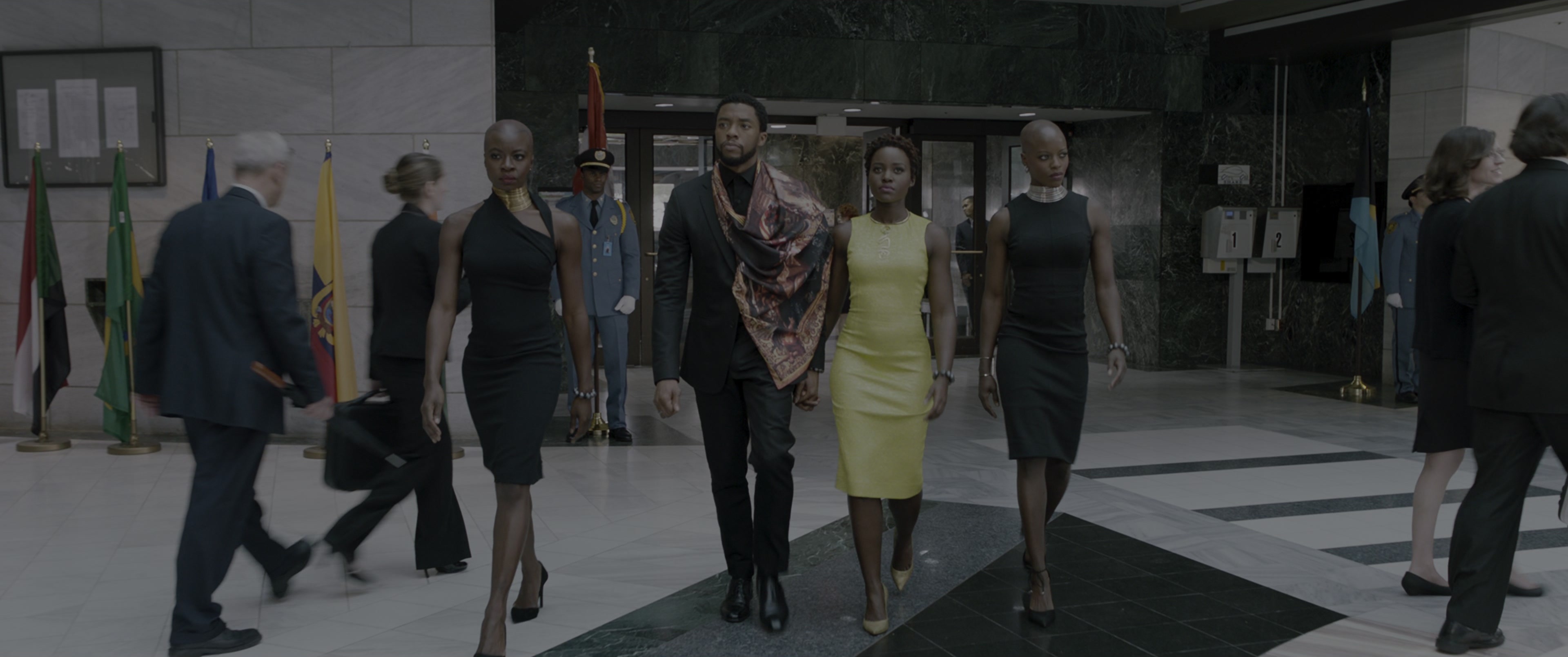 Black Panther (2018), wide, 2.39:1 — film still