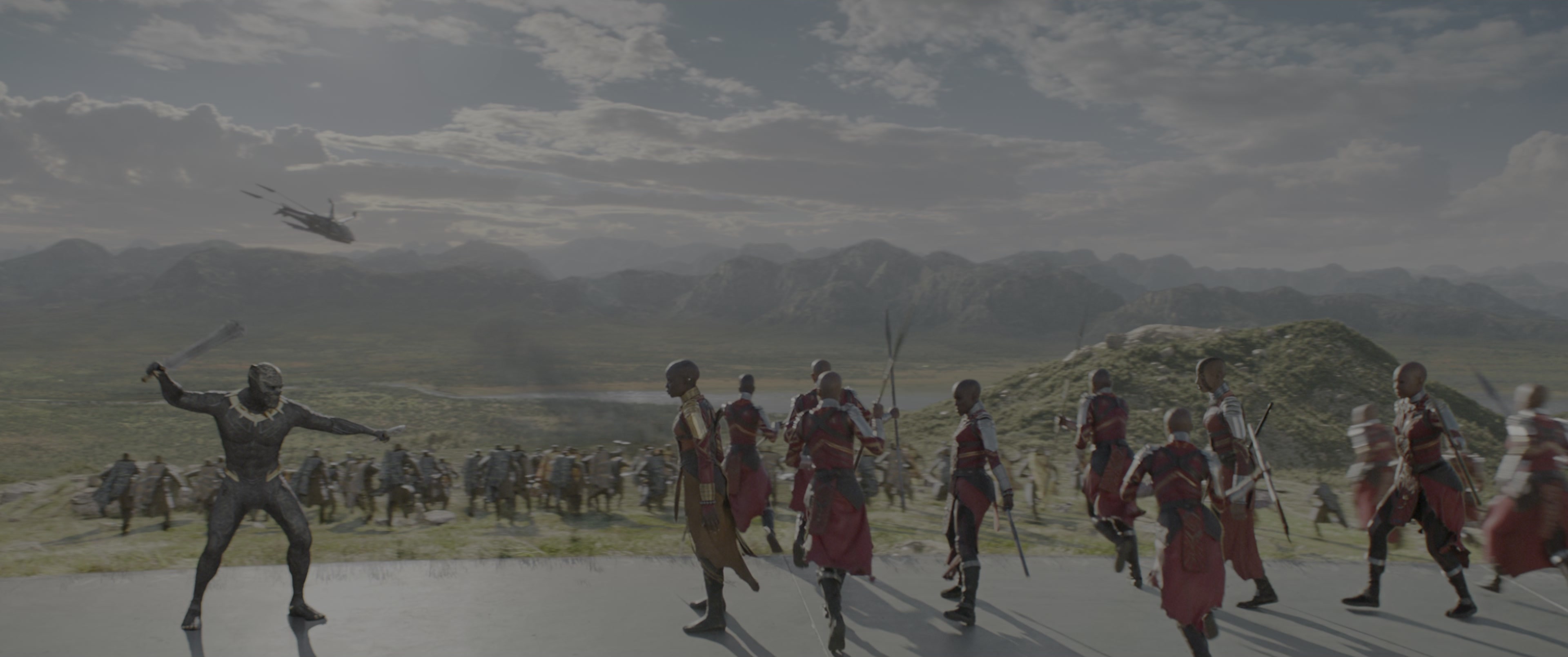 Black Panther (2018), wide, 2.39:1 — film still