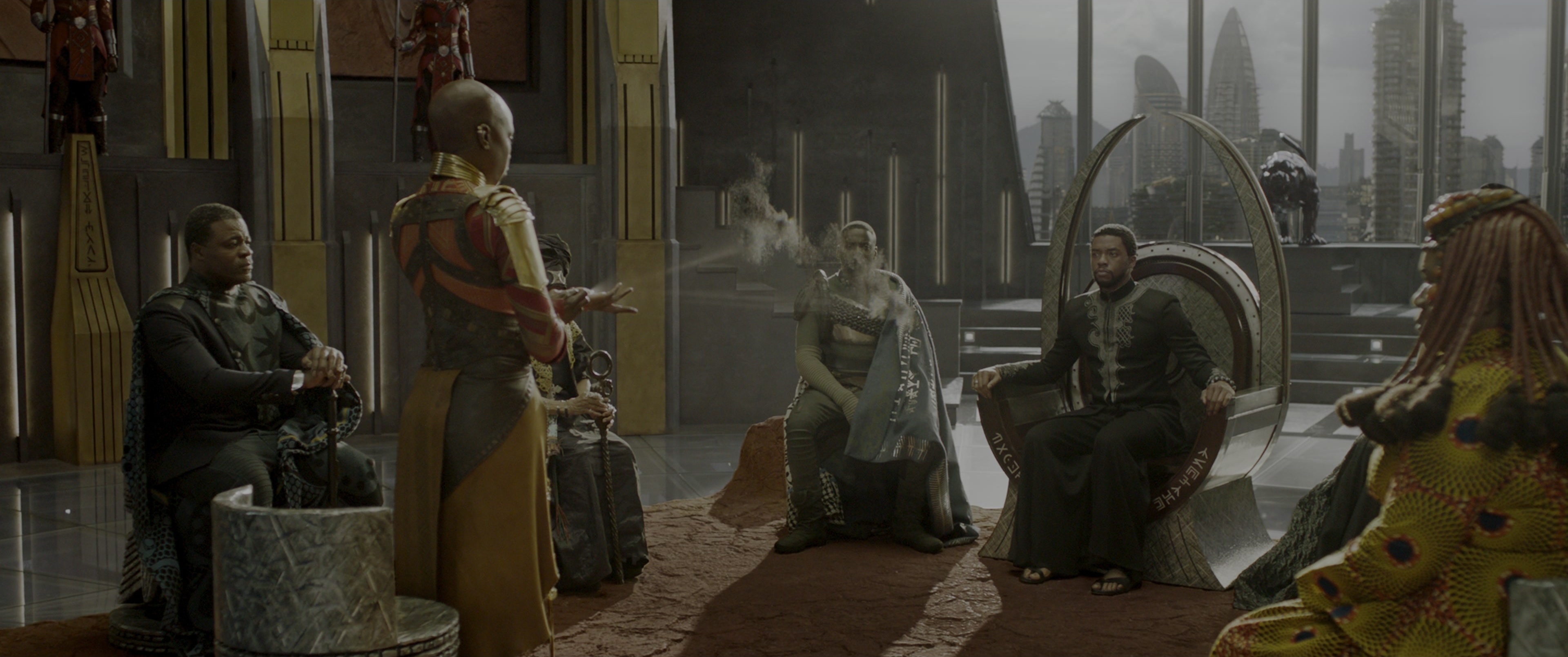Black Panther (2018), wide, 2.39:1 — film still