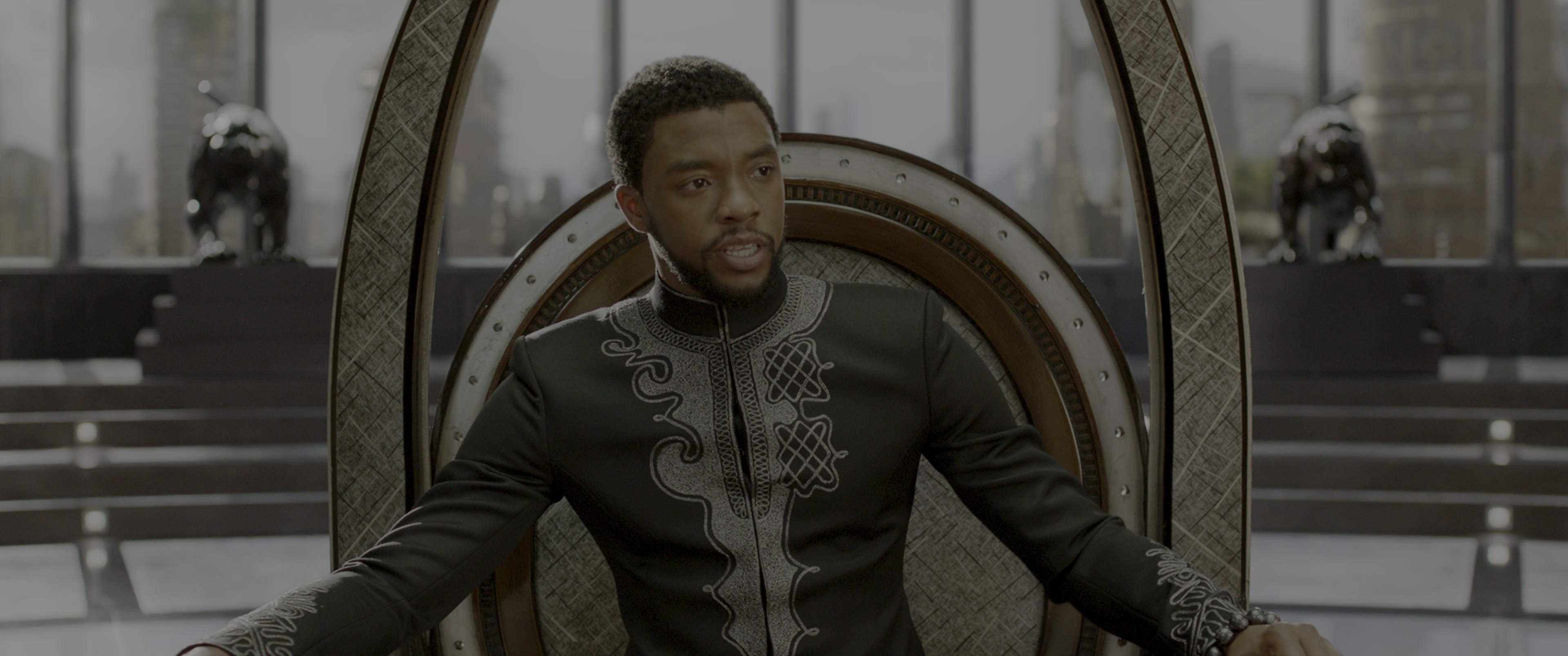 Black Panther (2018), wide, 2.39:1 — film still