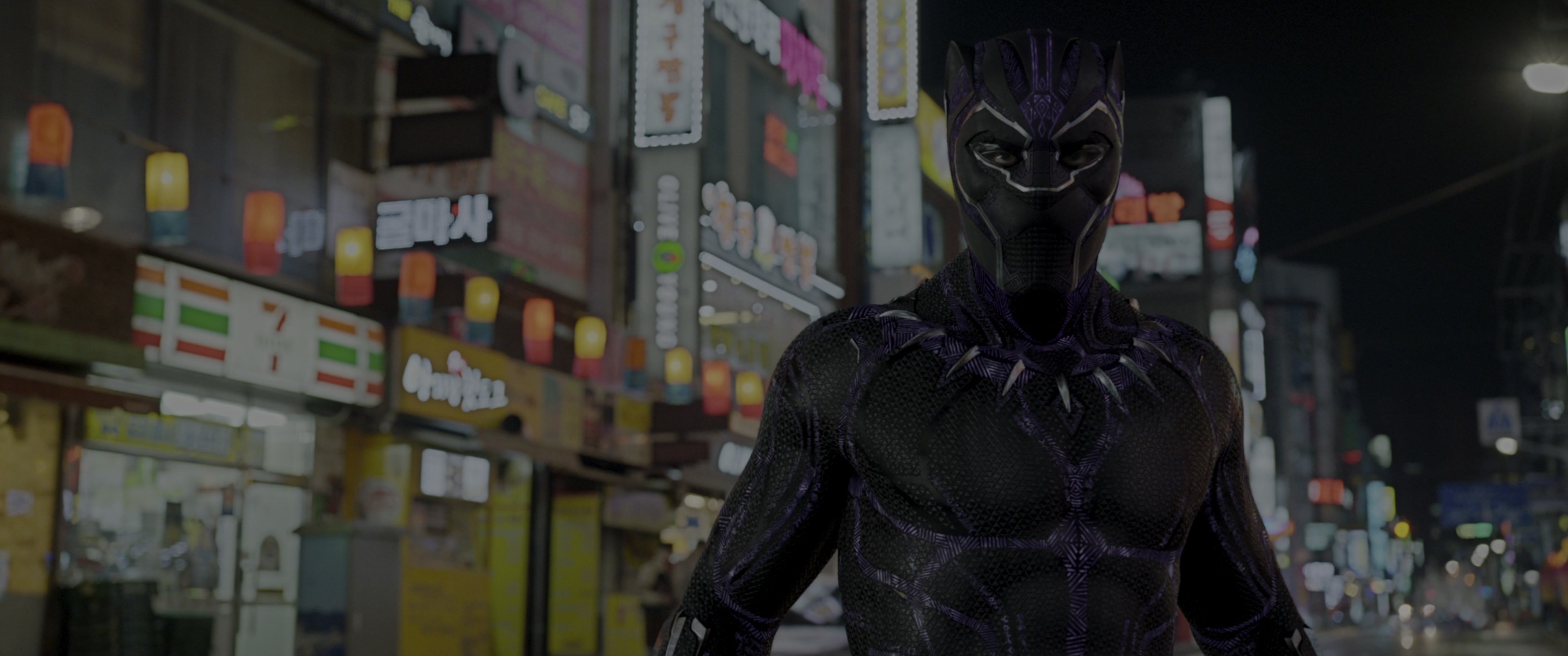 Black Panther (2018), wide, 2.39:1 — film still