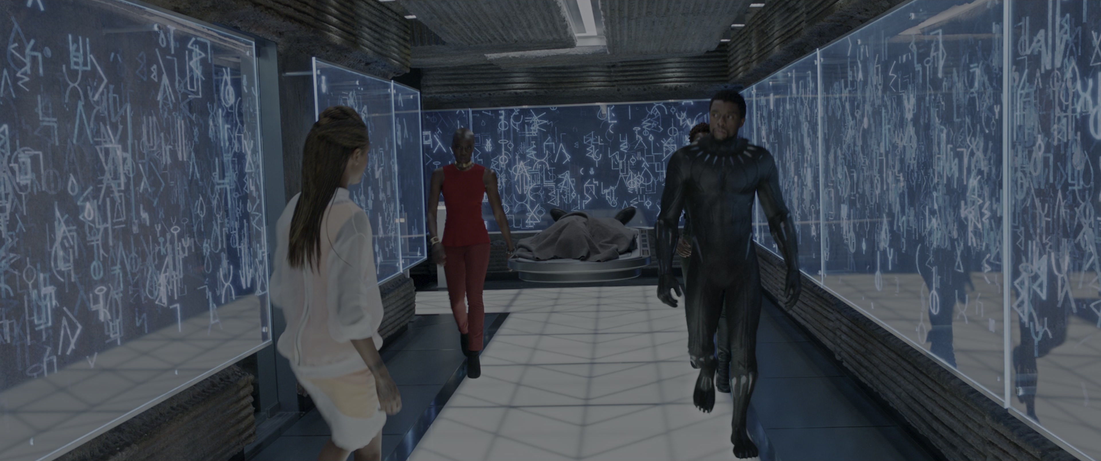 Black Panther (2018), wide, 2.39:1 — film still