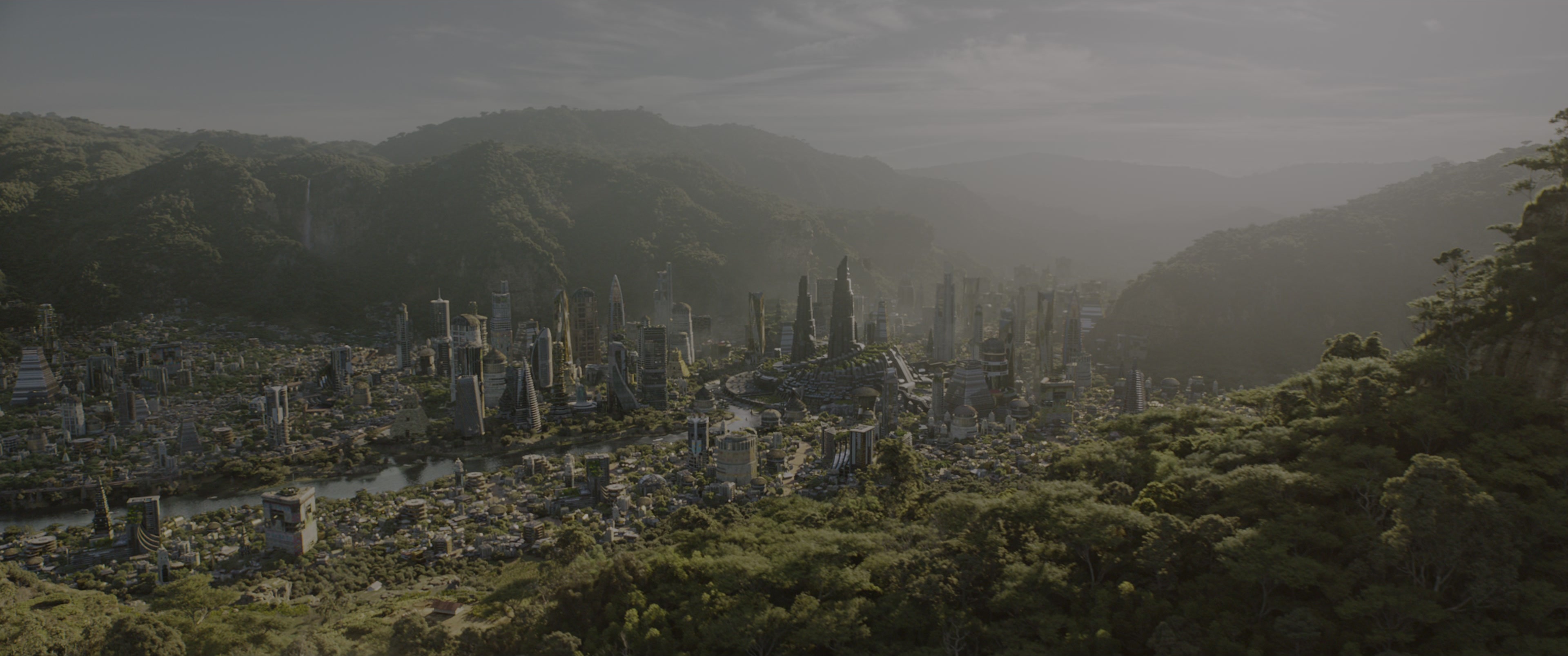 Black Panther (2018), wide, 2.39:1 — film still
