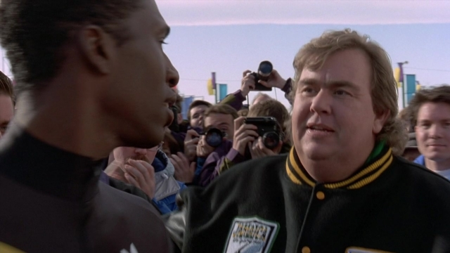 Medium shot frame from Cool Runnings — dialogue, face, hair