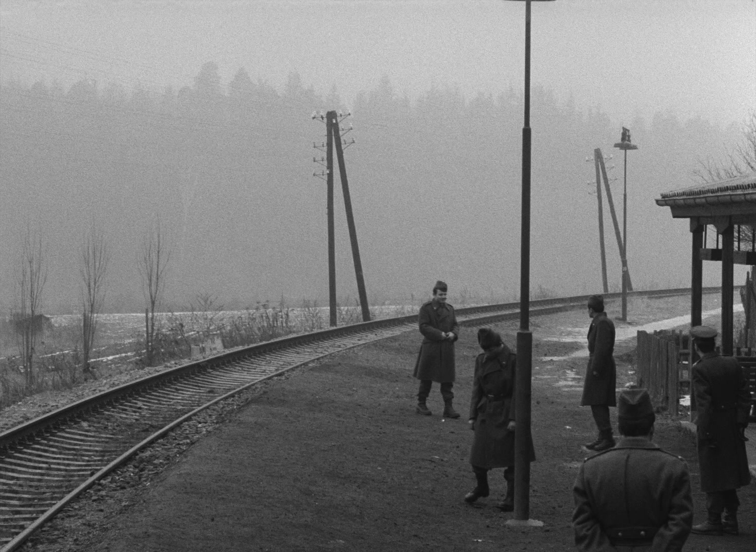 Lásky jedné plavovlásky (1965), wide, 1.37:1 — film still