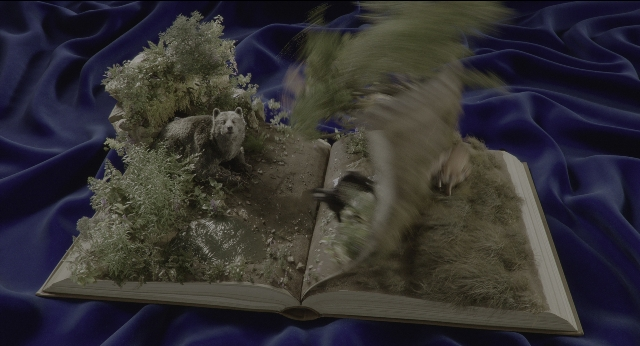 Wide shot frame from The Jungle Book — book, standing, animal