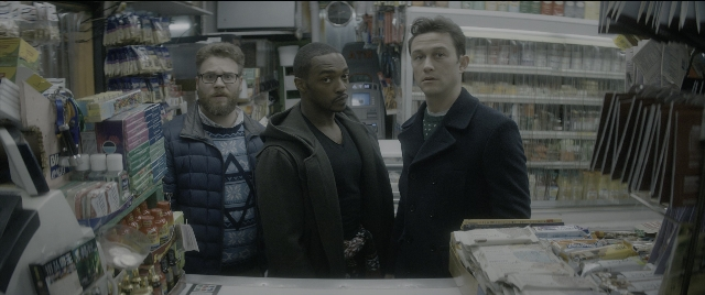 Wide shot frame from The Night Before — standing, beard, face