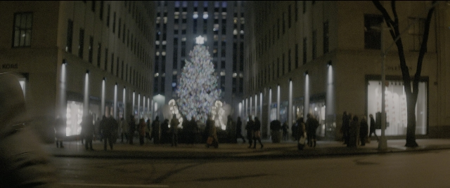 Wide shot frame from The Night Before — walking, street, night