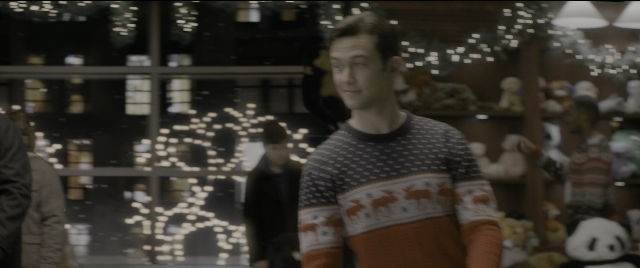 Wide shot frame from The Night Before — standing, face, hair