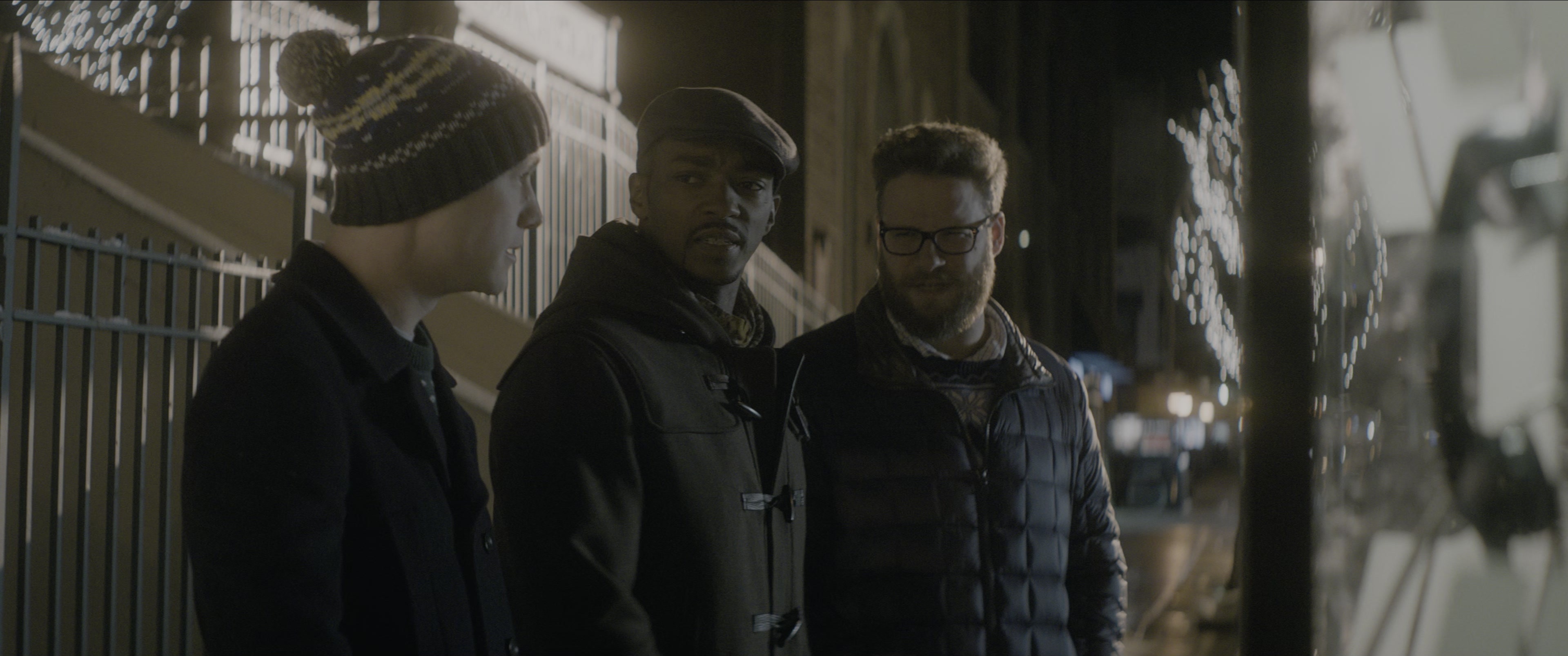 The Night Before (2015), wide, 2.39:1 — film still