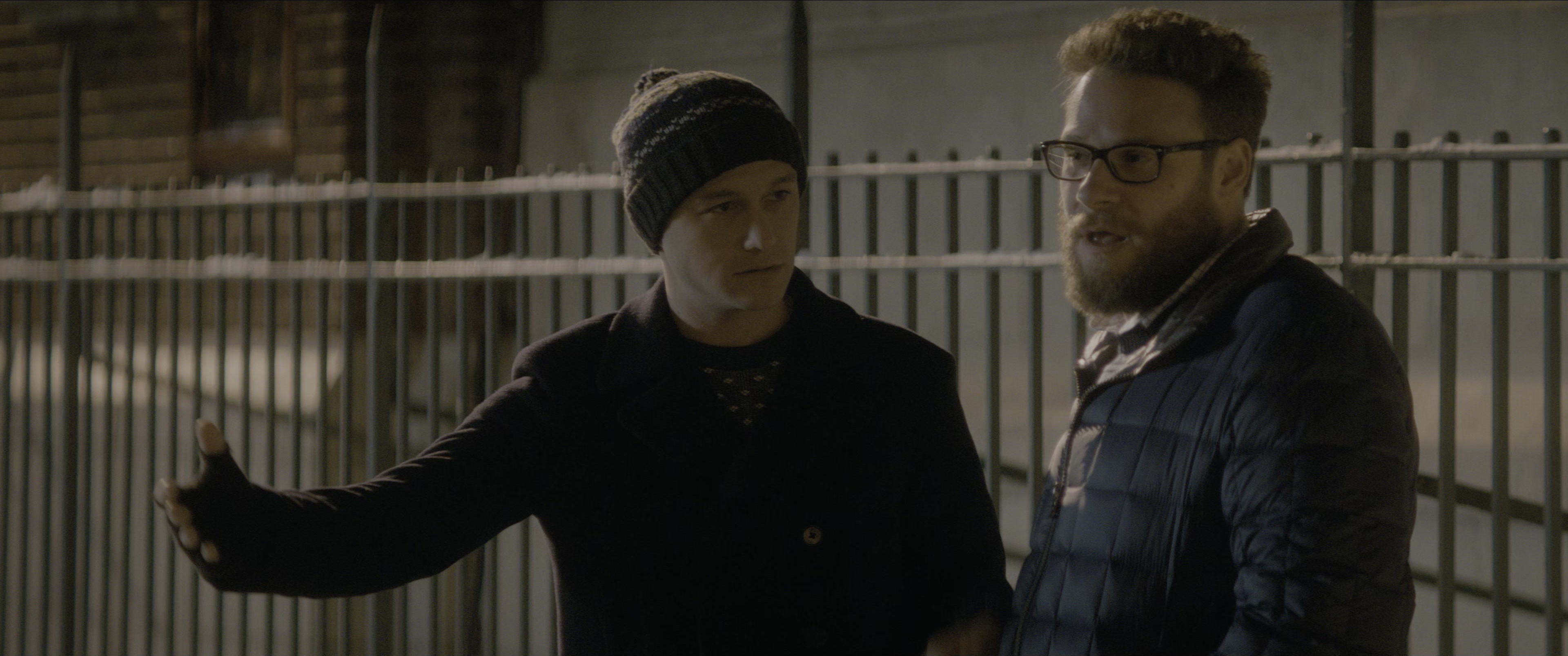 The Night Before (2015), wide, 2.39:1 — film still