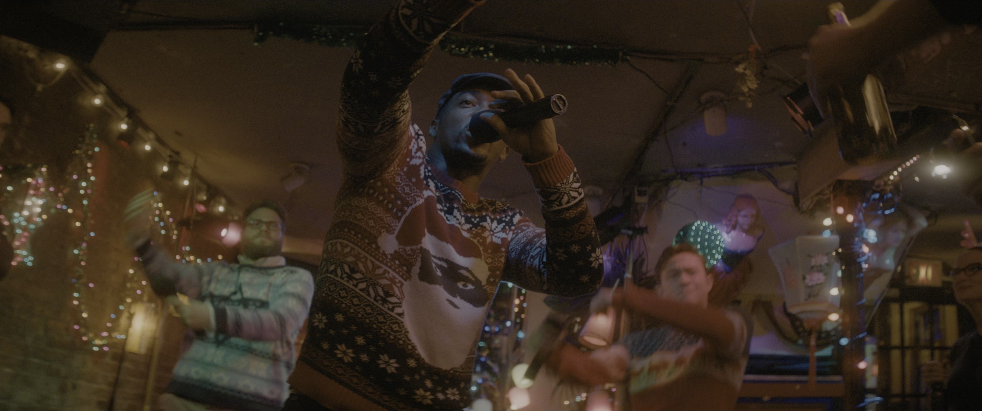 The Night Before (2015), wide, 2.39:1 — film still