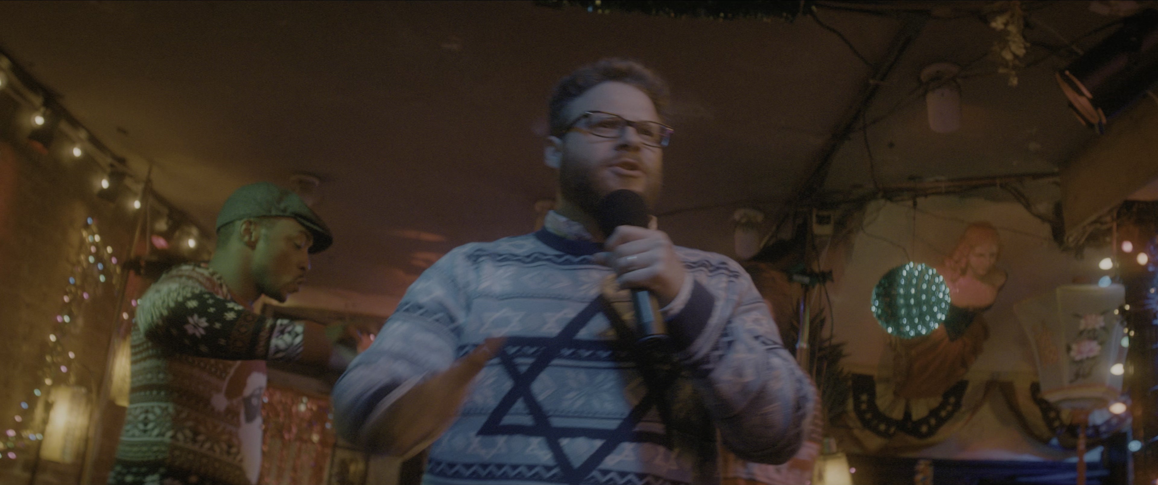 The Night Before (2015), wide, 2.39:1 — film still