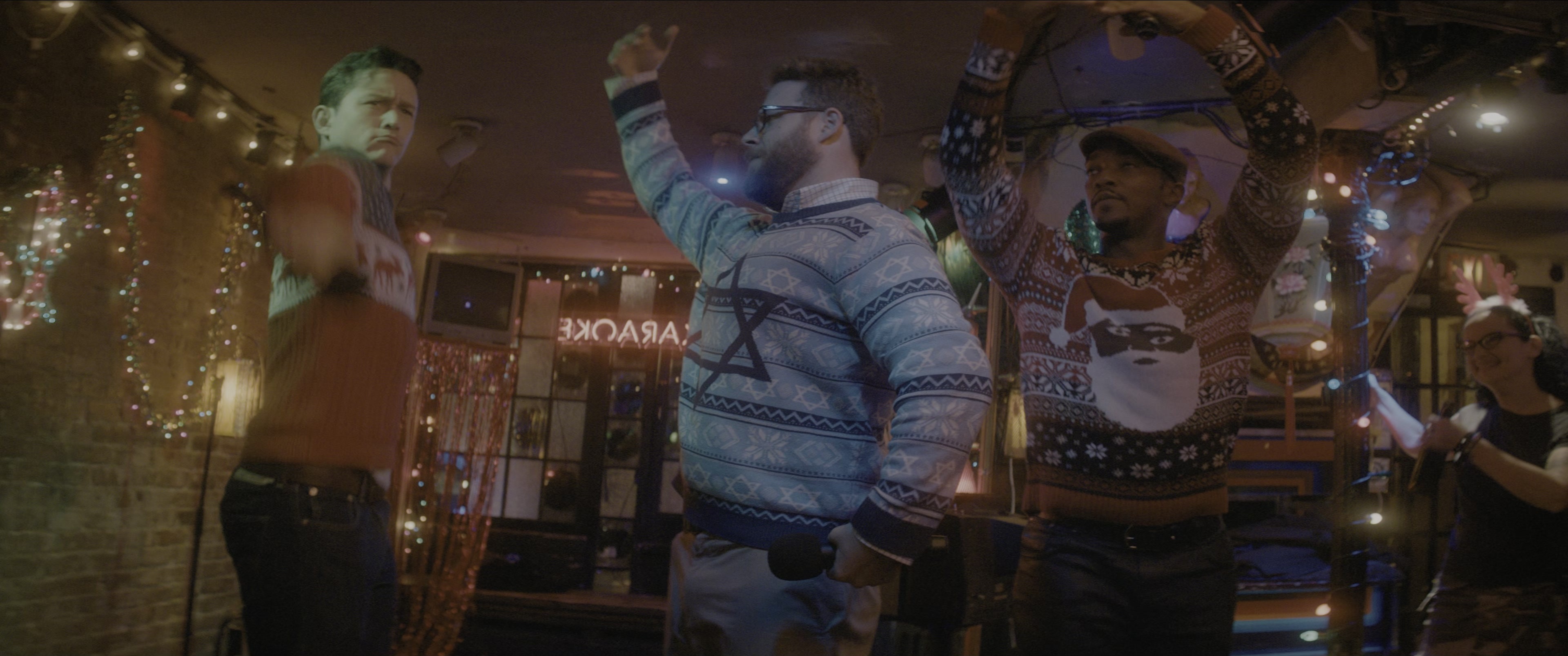 The Night Before (2015), wide, 2.39:1 — film still