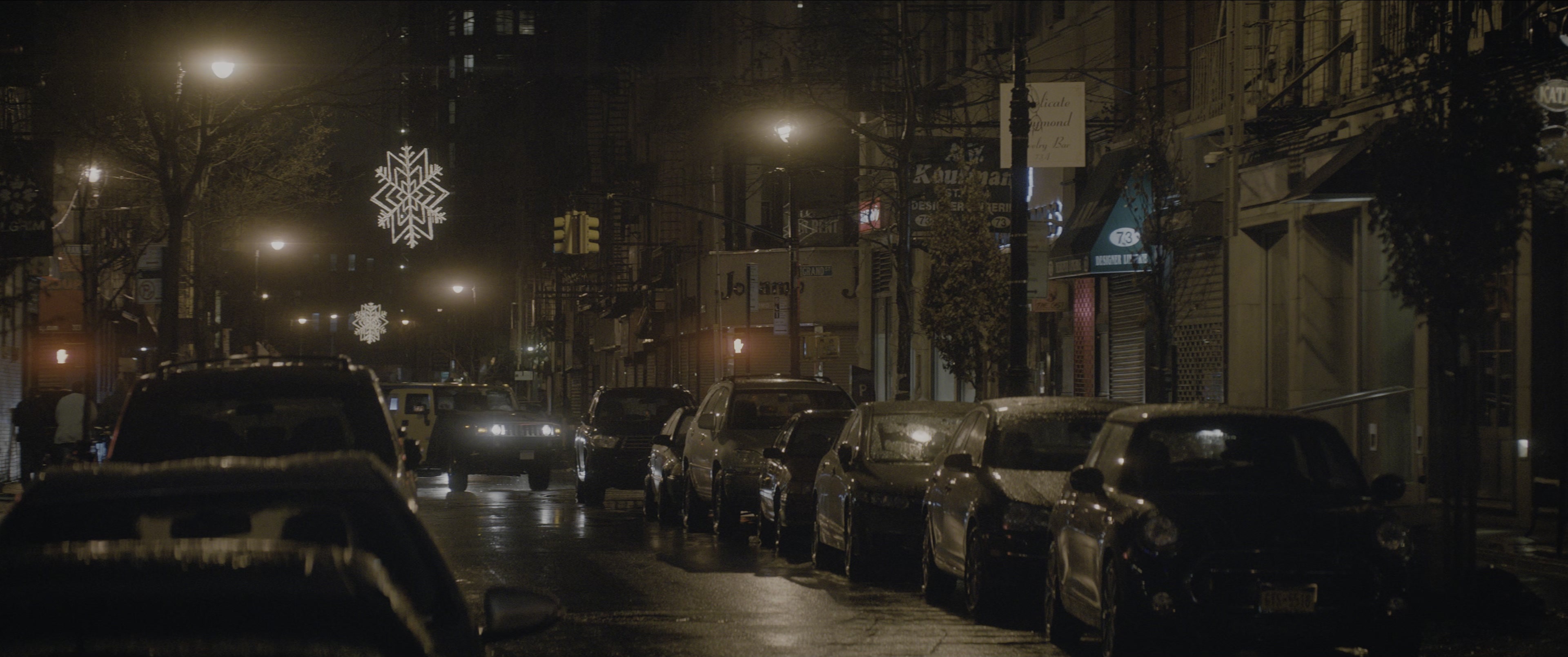 The Night Before (2015), wide, 2.39:1 — film still