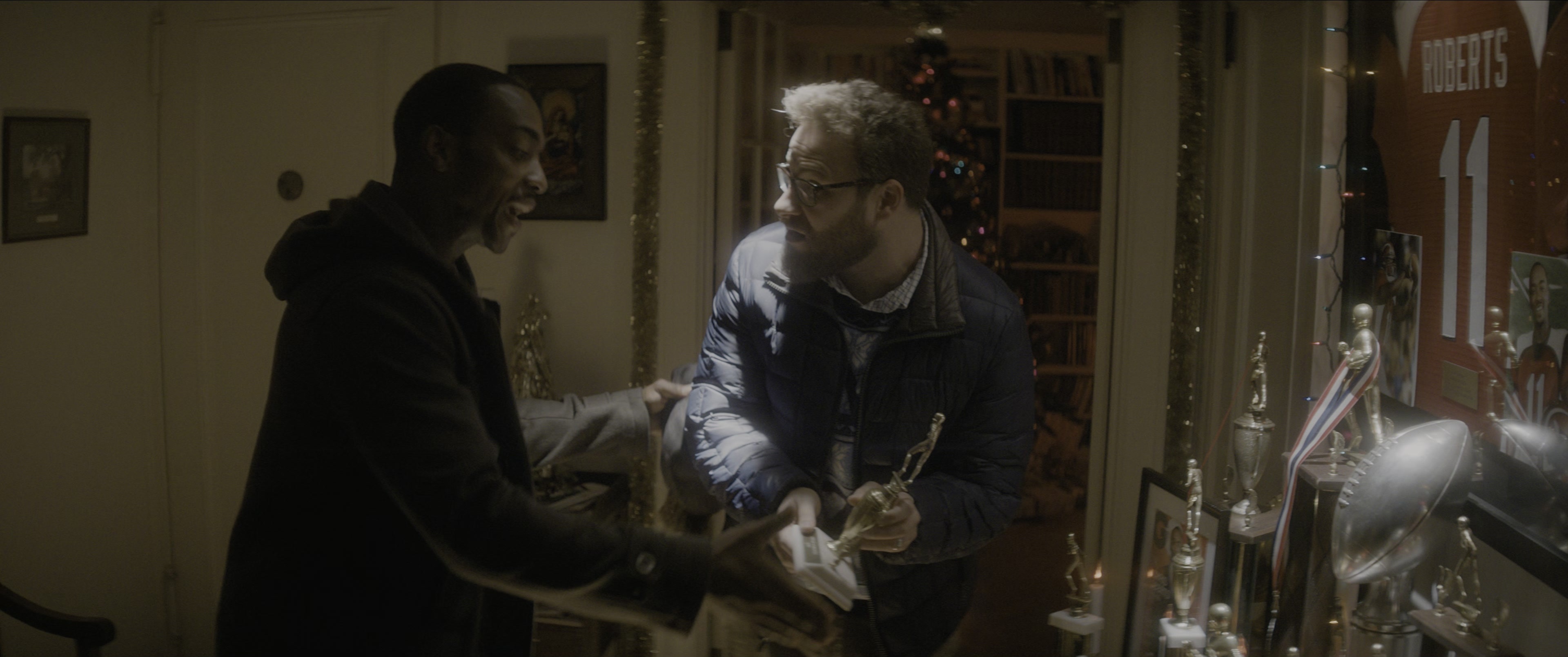 The Night Before (2015), wide, 2.39:1 — film still