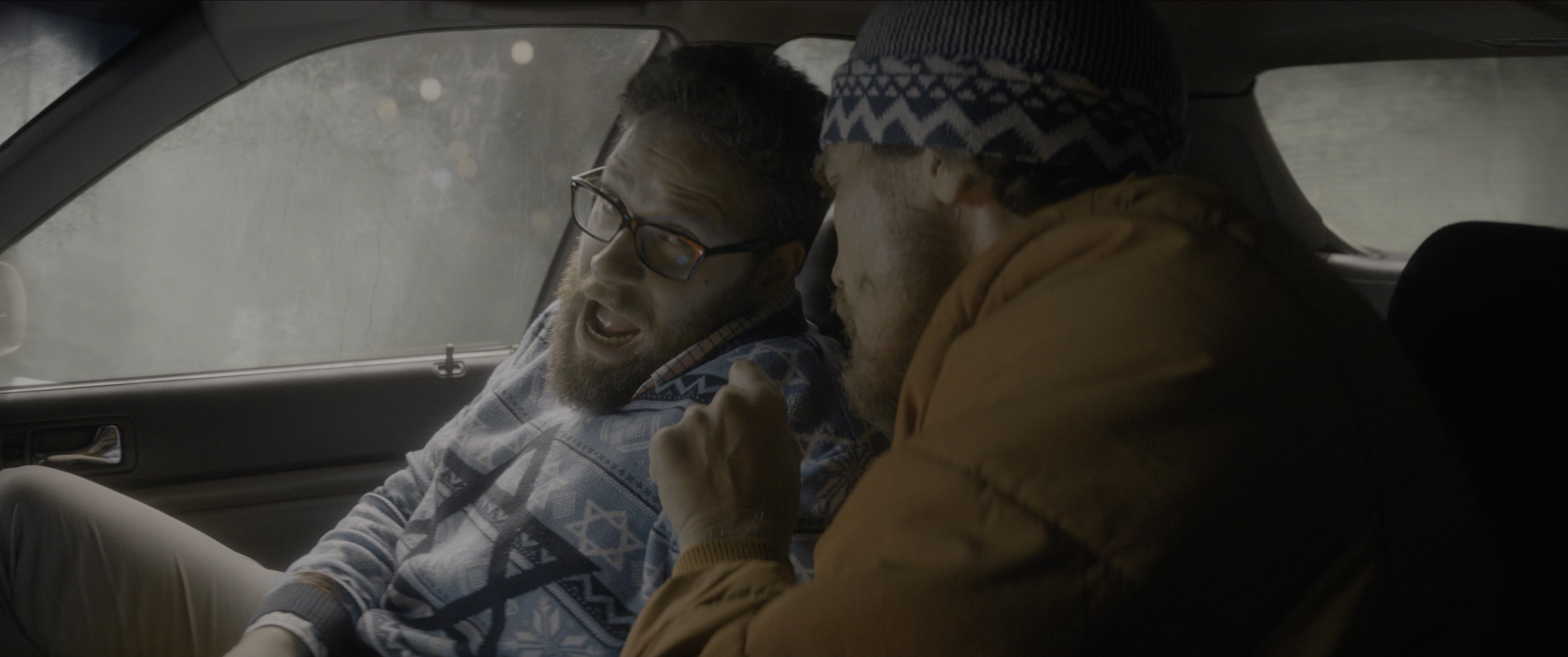 The Night Before (2015), wide, 2.39:1 — film still