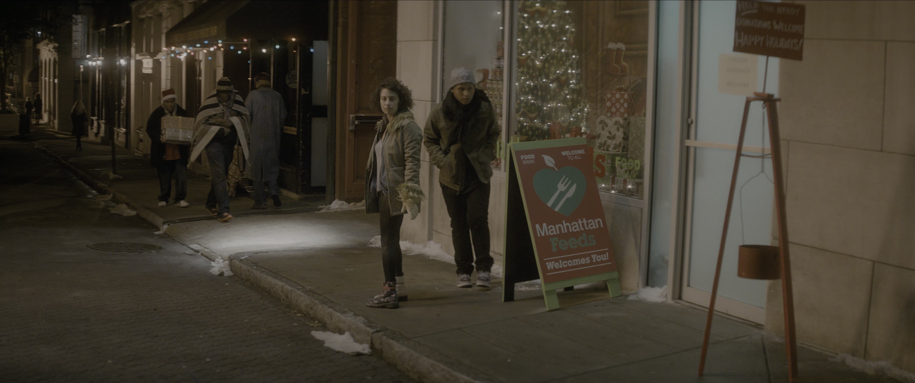 The Night Before (2015), wide, 2.39:1 — film still