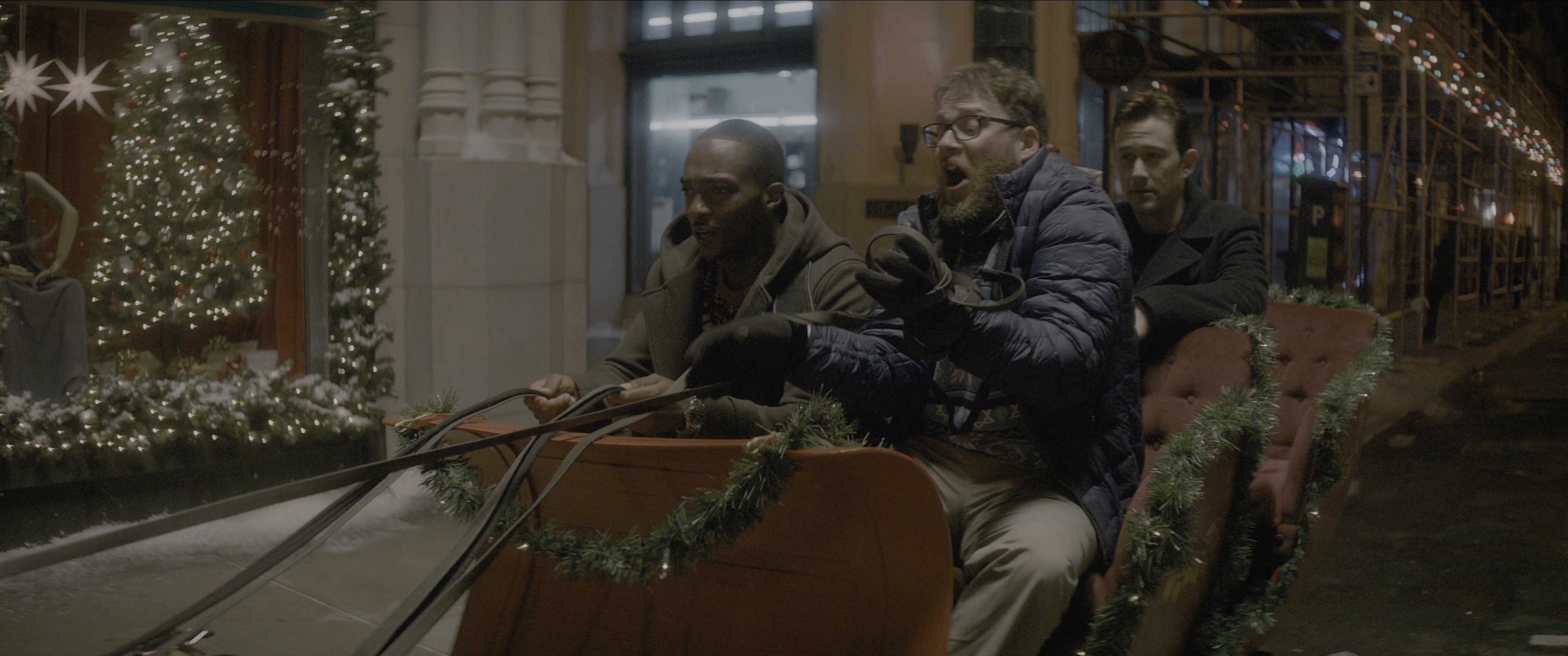 The Night Before (2015), wide, 2.39:1 — film still