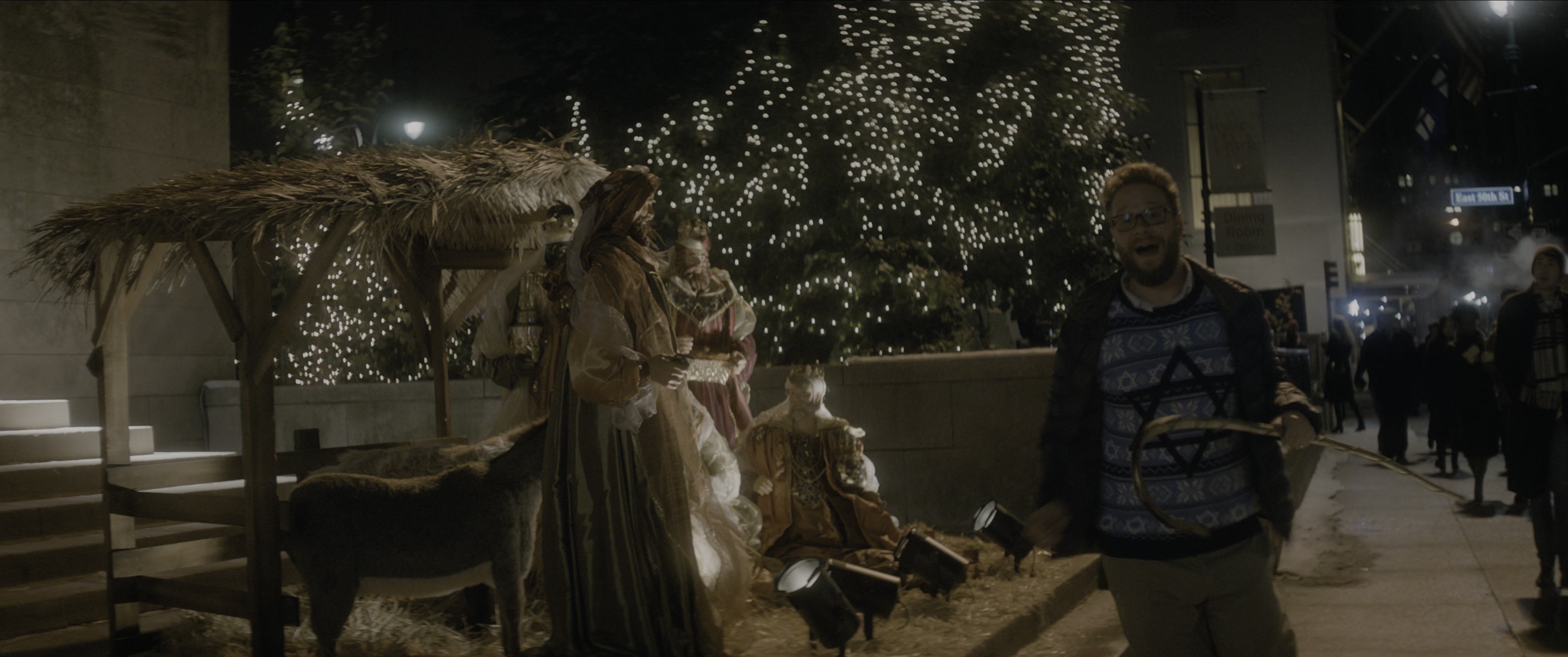 The Night Before (2015), wide, 2.39:1 — film still