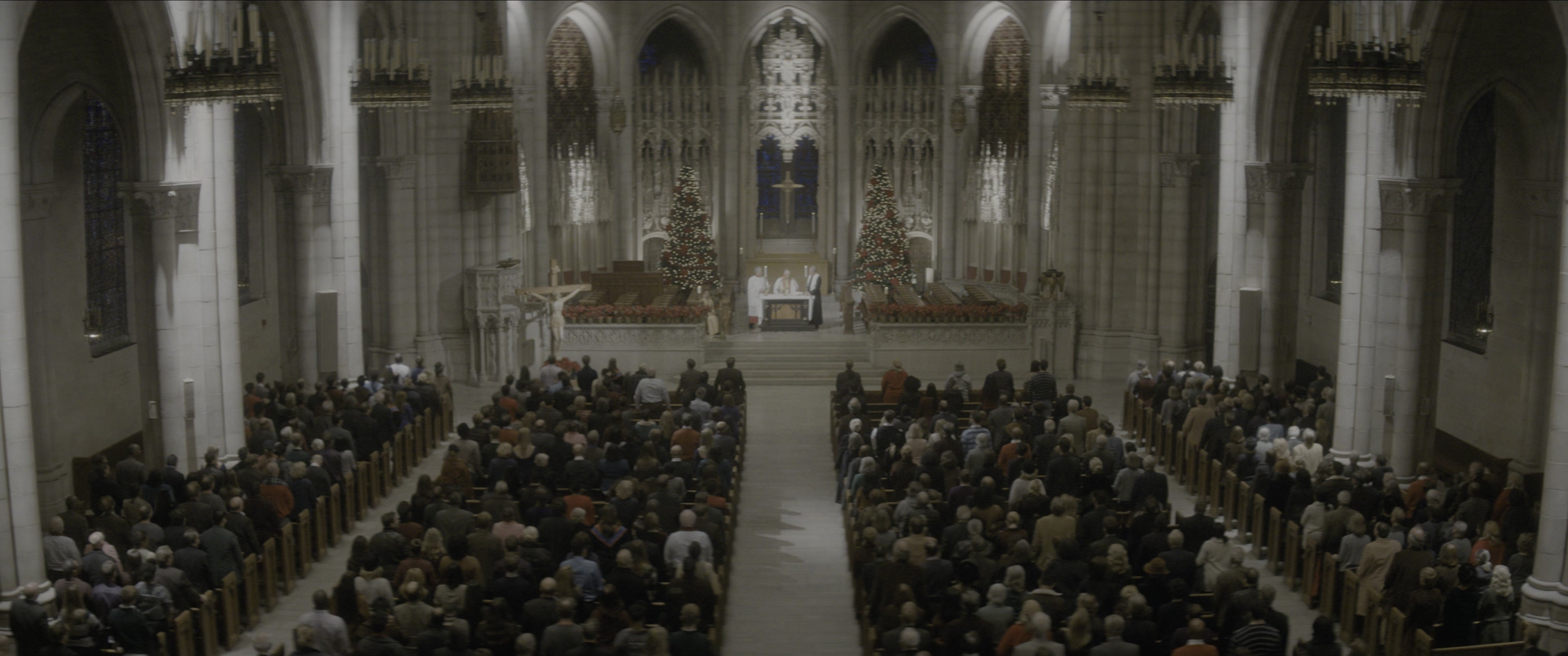 The Night Before (2015), wide, 2.39:1 — film still