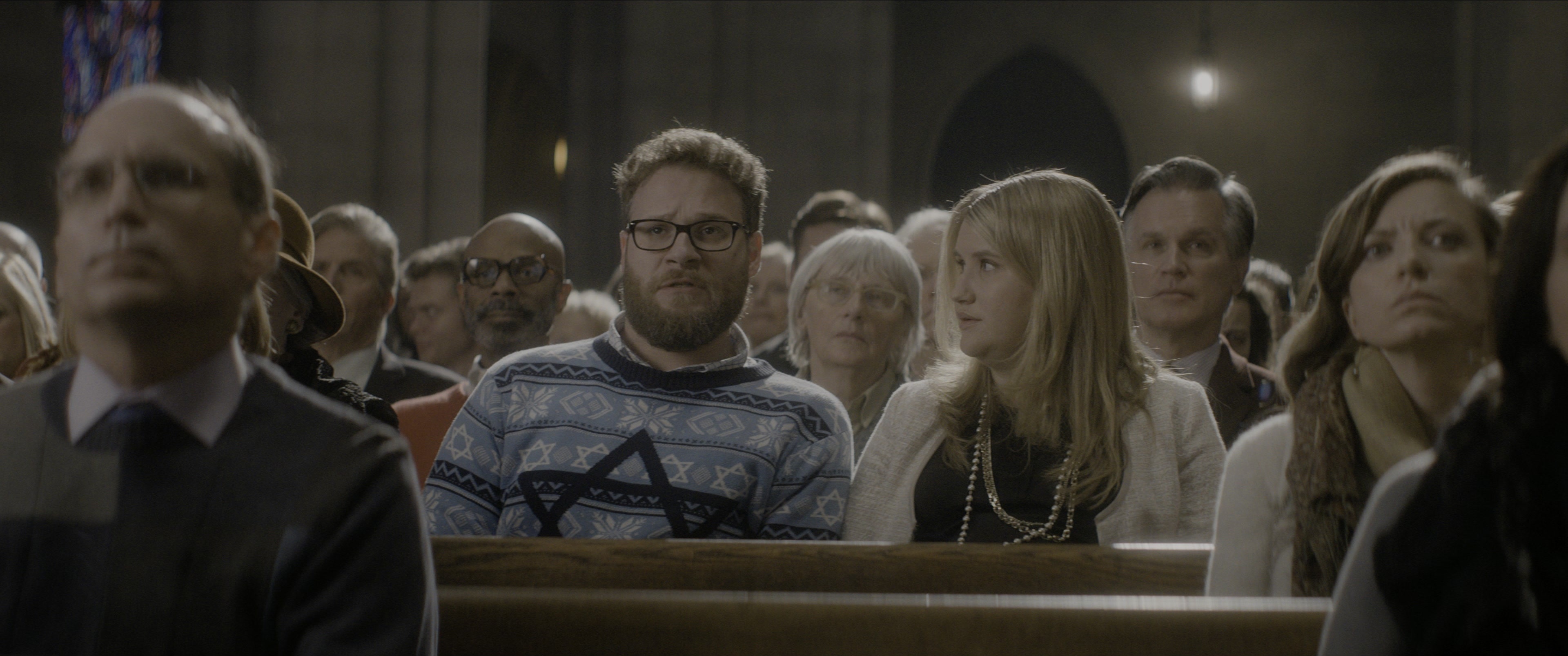 The Night Before (2015), wide, 2.39:1 — film still