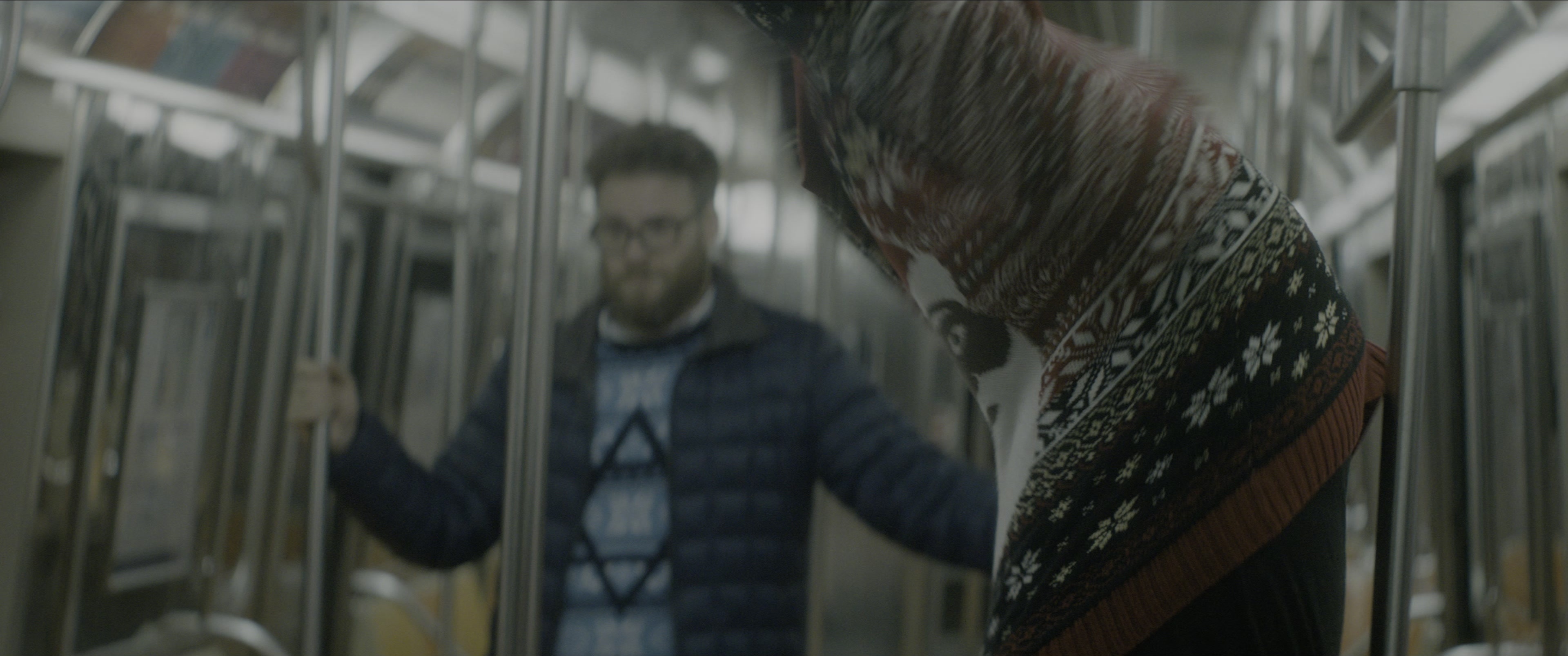 The Night Before (2015), wide, 2.39:1 — film still