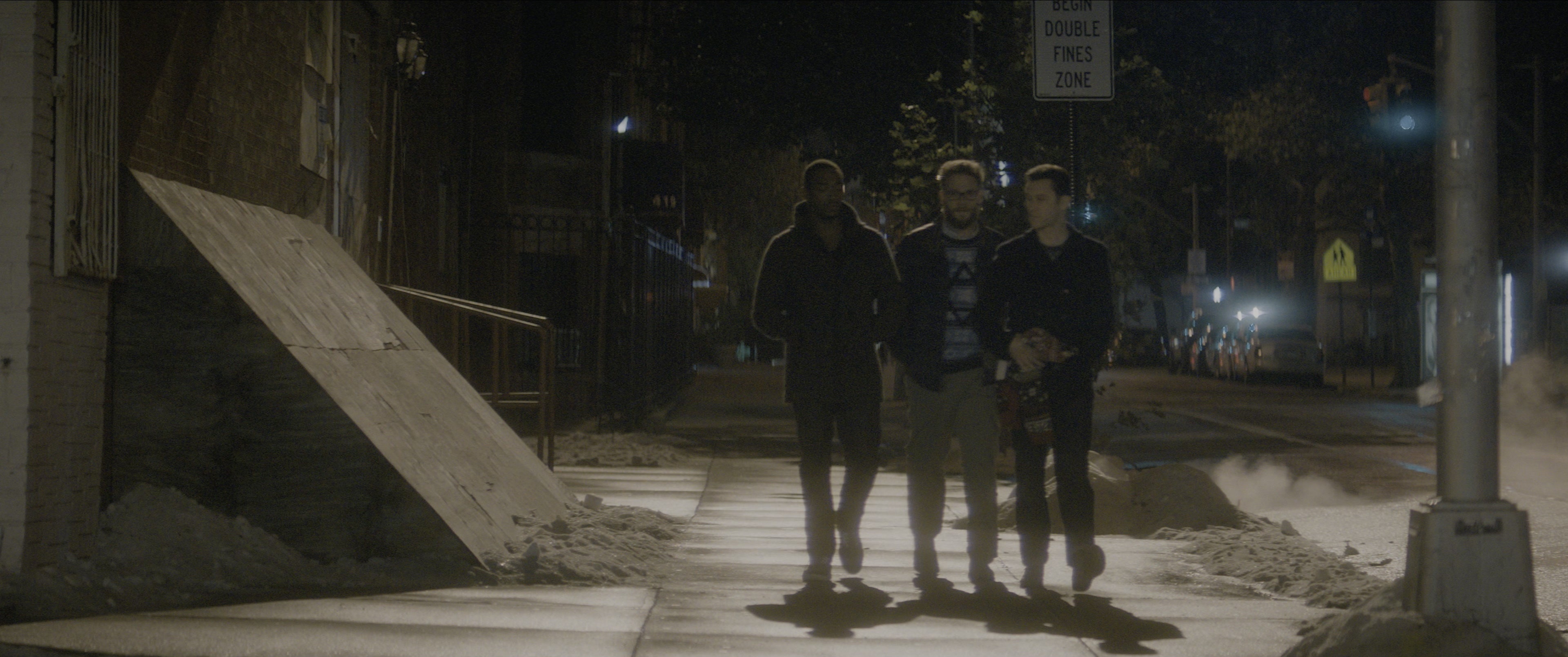 The Night Before (2015), wide, 2.39:1 — film still