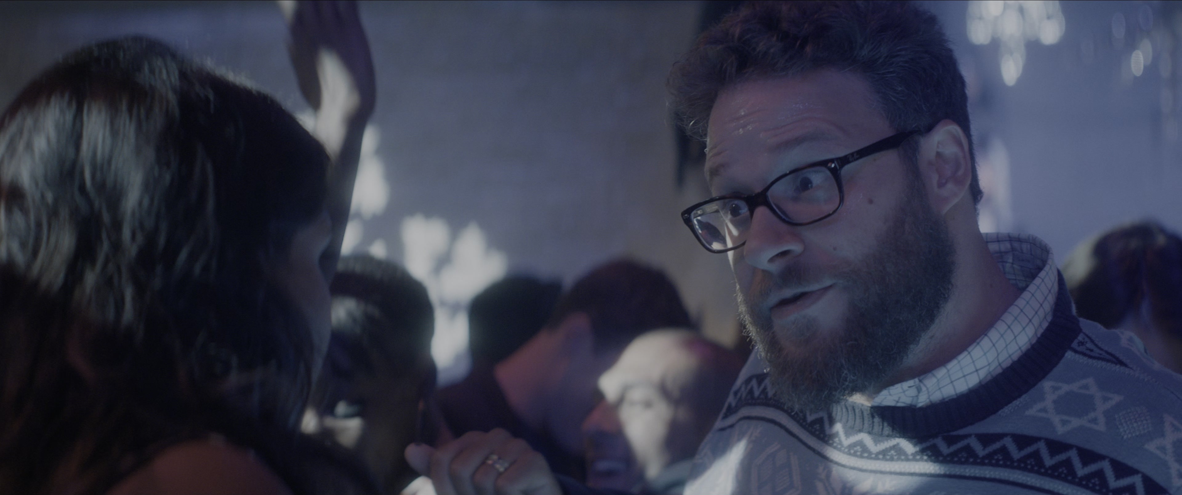 The Night Before (2015), wide, 2.39:1 — film still