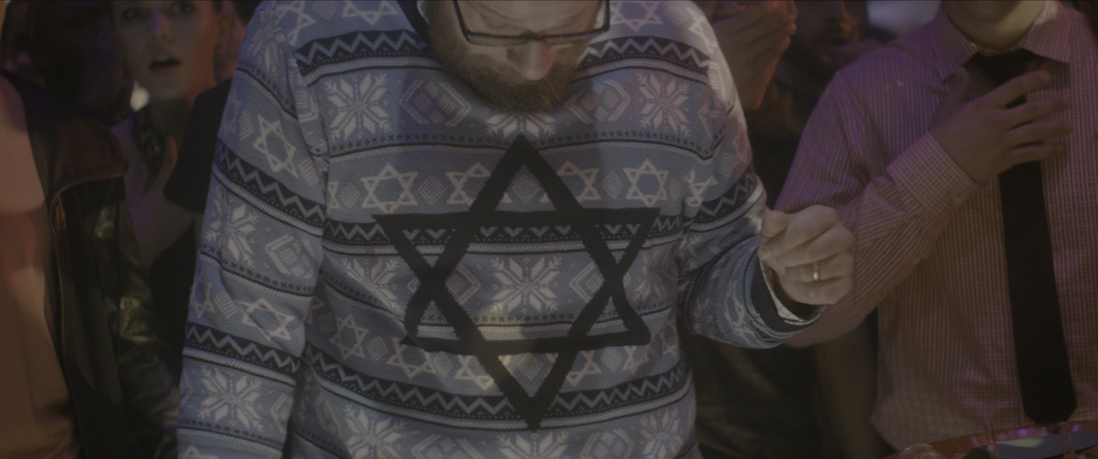 The Night Before (2015), wide, 2.39:1 — film still