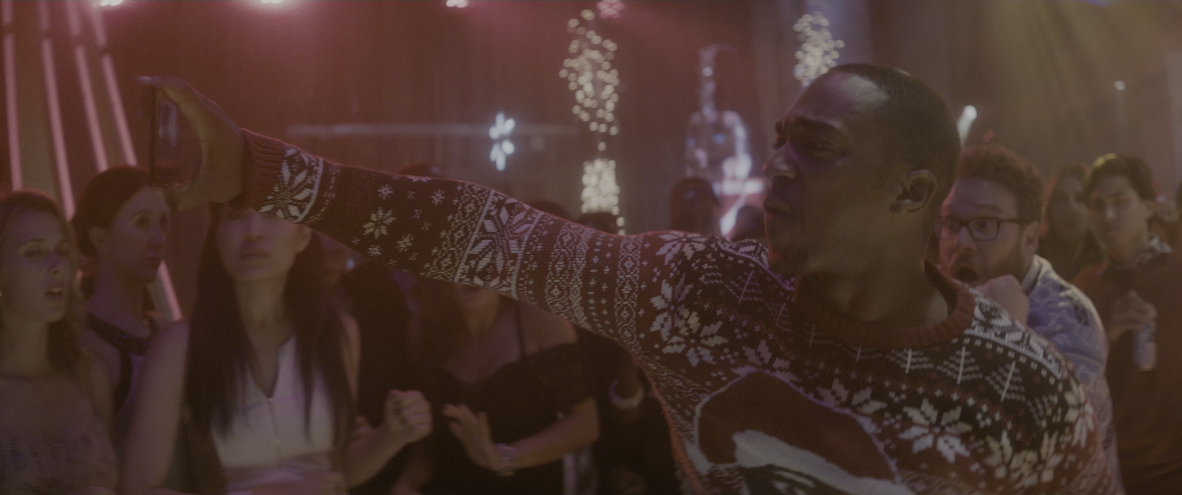 The Night Before (2015), wide, 2.39:1 — film still