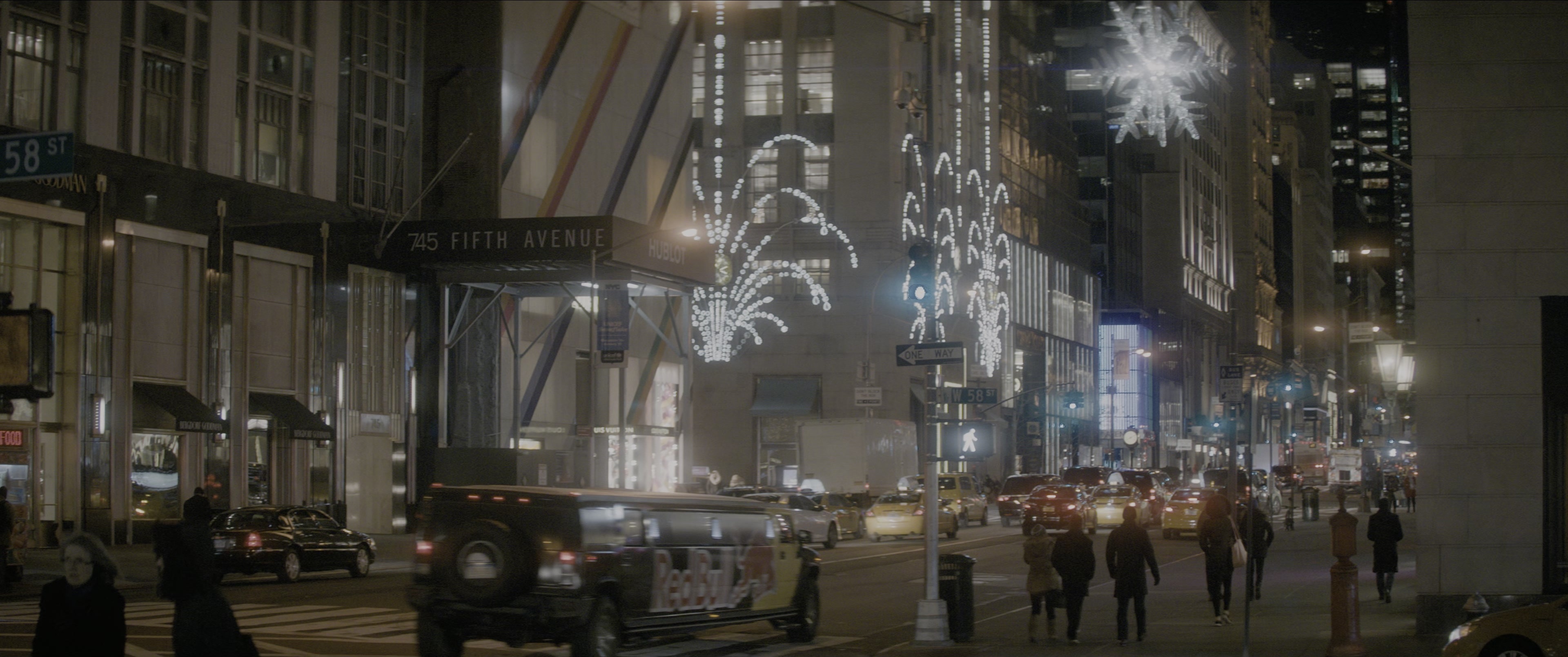 The Night Before (2015), wide, 2.39:1 — film still