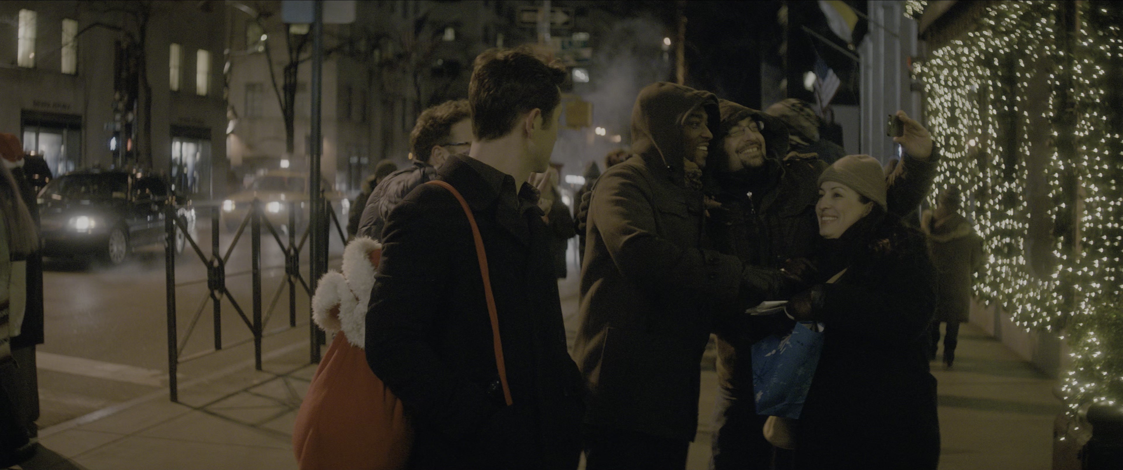 The Night Before (2015), wide, 2.39:1 — film still