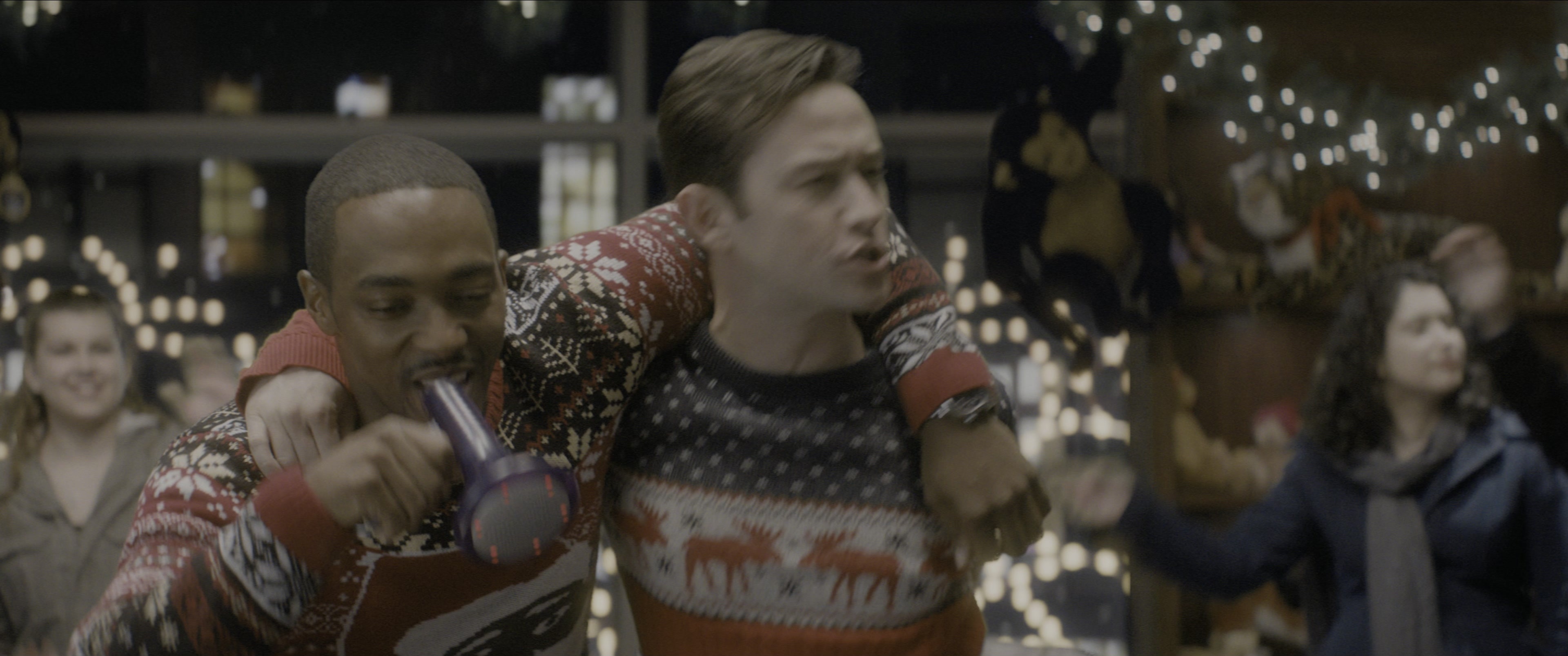 The Night Before (2015), wide, 2.39:1 — film still
