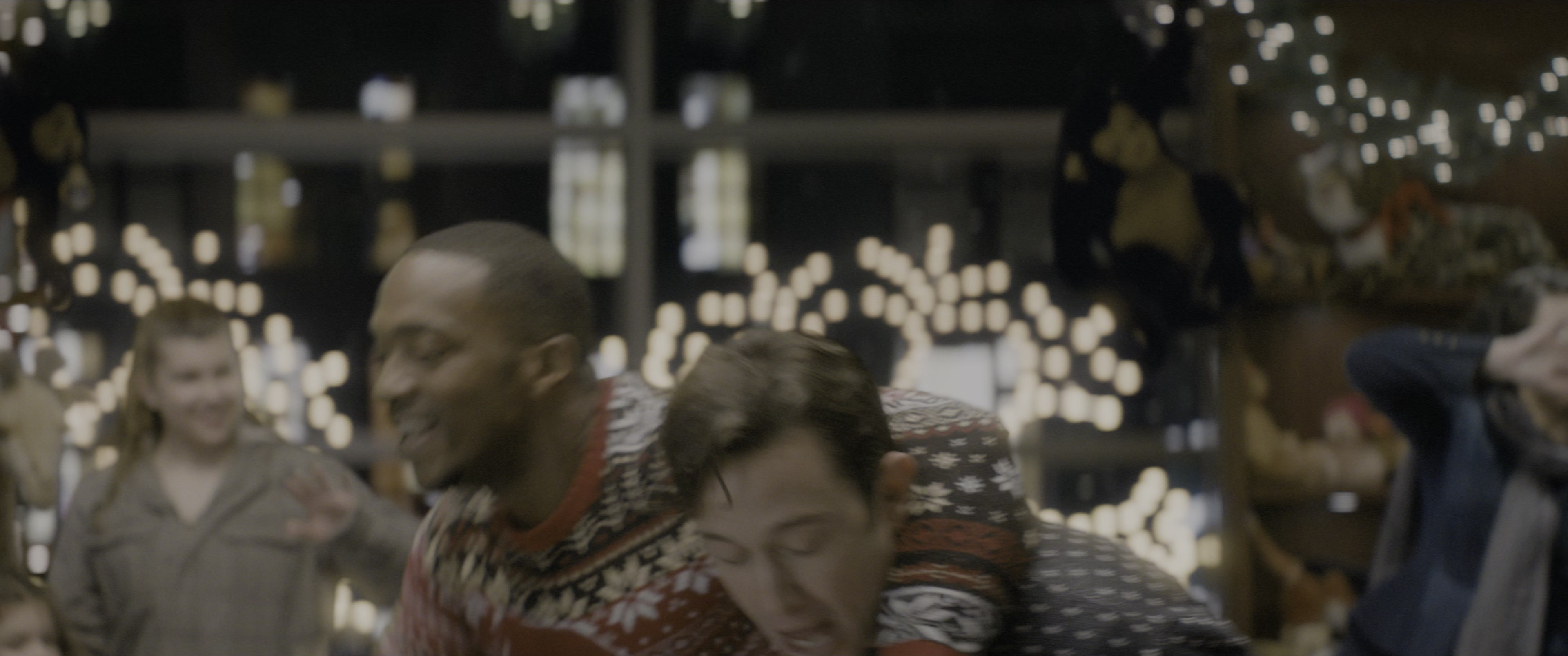 The Night Before (2015), wide, 2.39:1 — film still