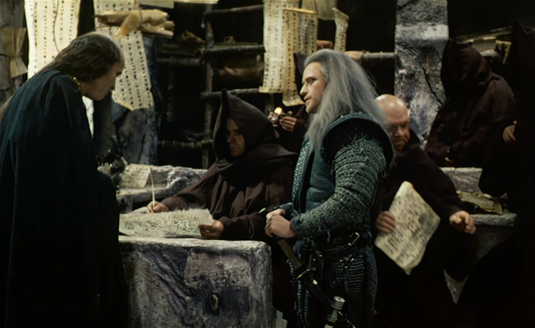 Es ist nicht leicht, ein Gott zu sein (1989), wide, 1.63:1 — film still